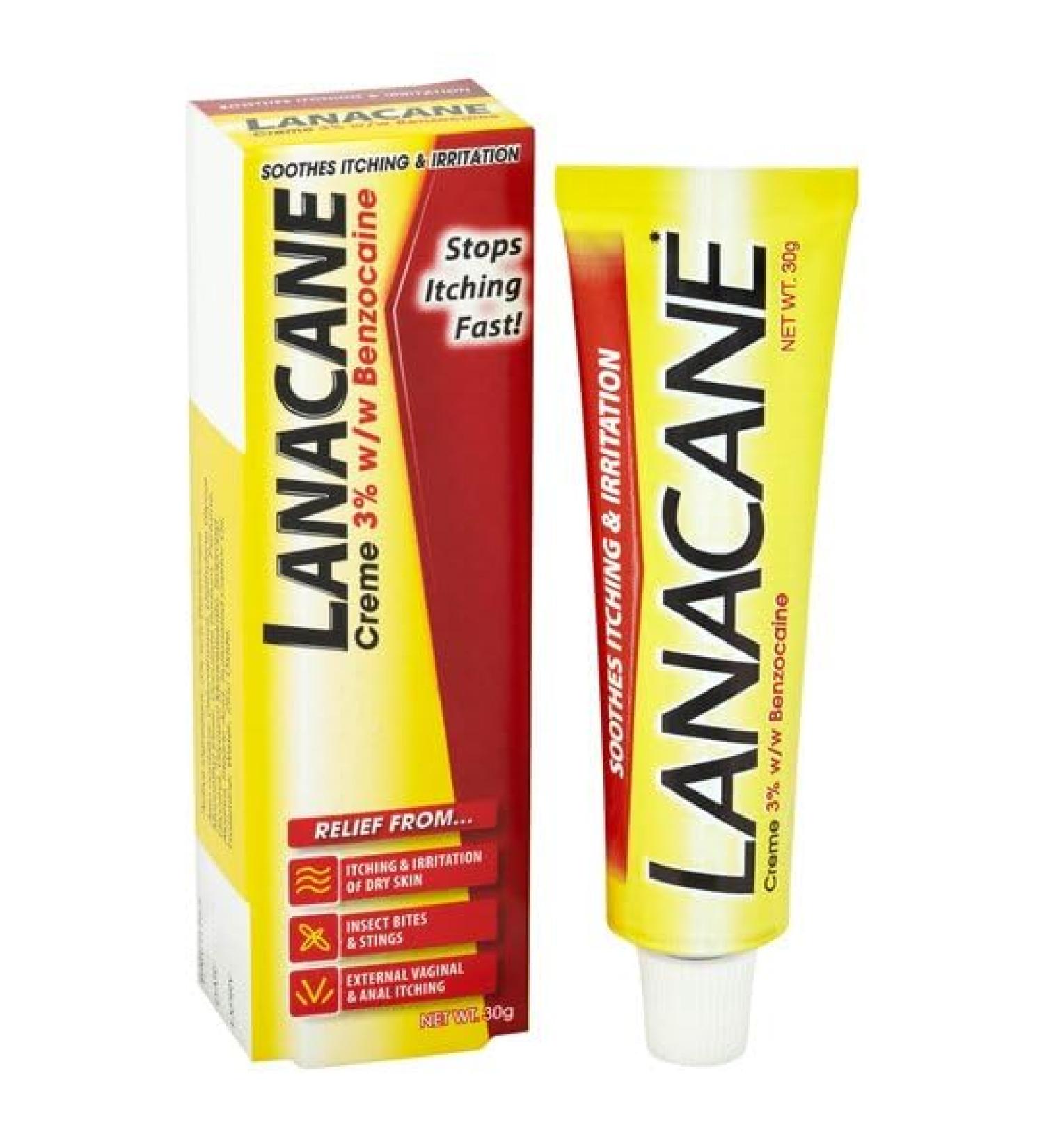 Buy Generic Lanacan Medicated Cream 30g - Soothing Yellow/Red Relief for Skin | International Shipping Available - Buy Online on GoSupps.com