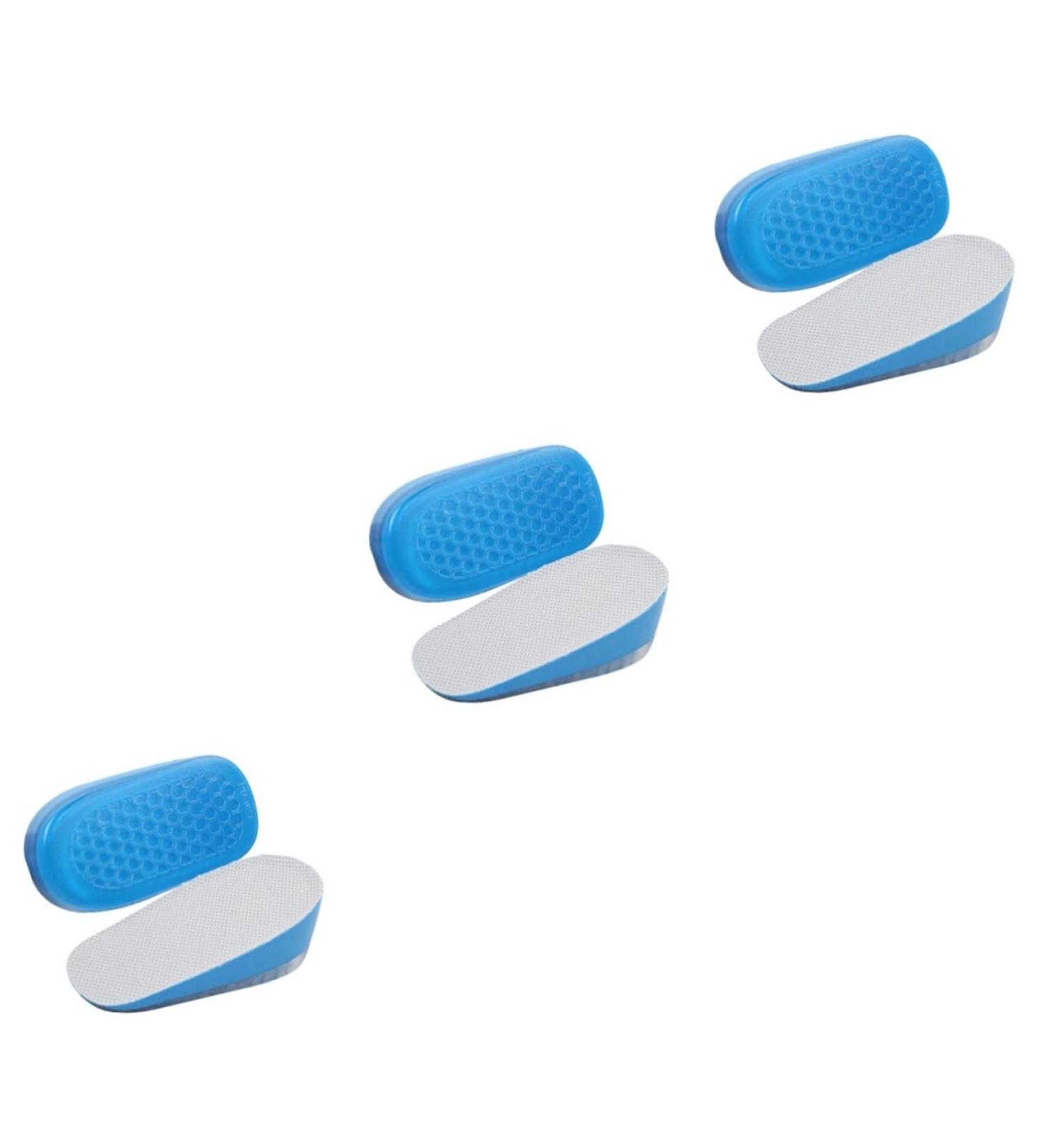 Mobestech Half High Shoe Inserts for Men - Heel Lift Insoles Heightening Cushions & Riser Insoles - 3 Pairs of Comfortable Heel Cup Inserts - Buy Online on GoSupps.com