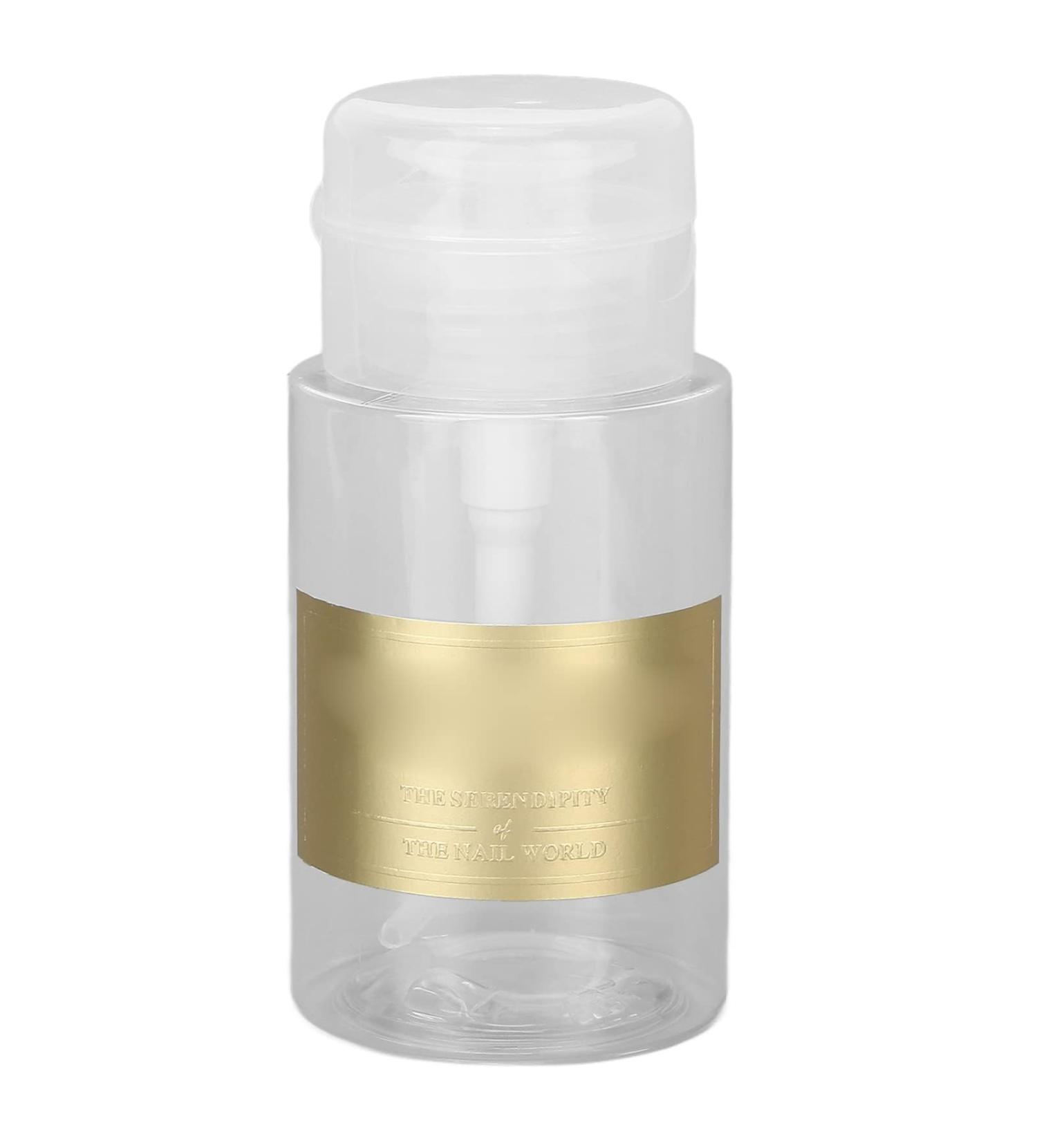 Nail Polish Remover Pump Bottle Dispenser 150ml Push Down Cleanser Dispenser Bottle Travel Empty Liquid Container for Nail Varnish Remover & Makeup Remover Nail Art Tool - Buy Online on GoSupps.com