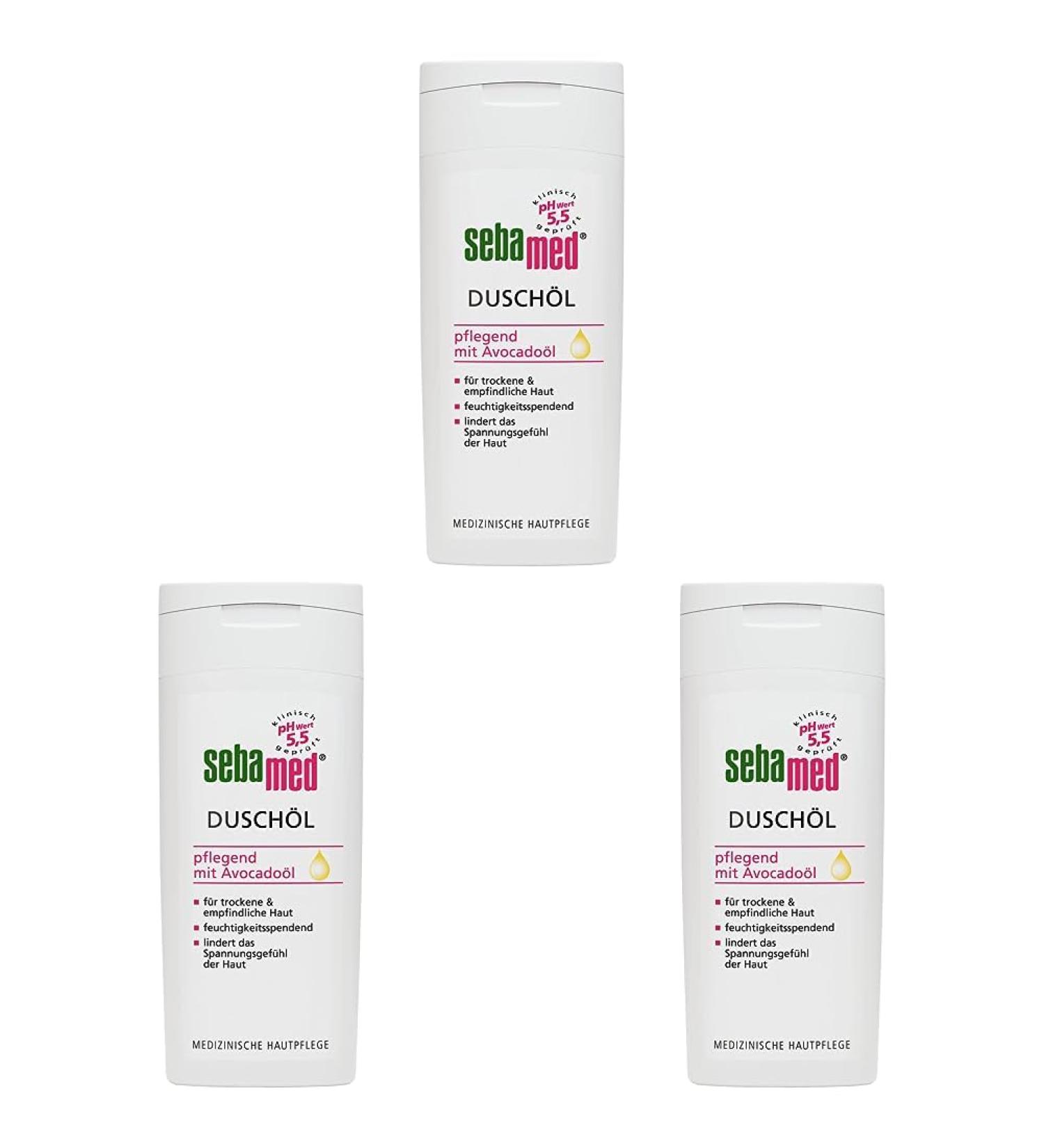 Sebamed Shower Oil - Gentle Nourishing Cleanser for Sensitive & Dry Skin 200 ml (Pack of 3) - 50% Oil Content - Buy Online on GoSupps.com