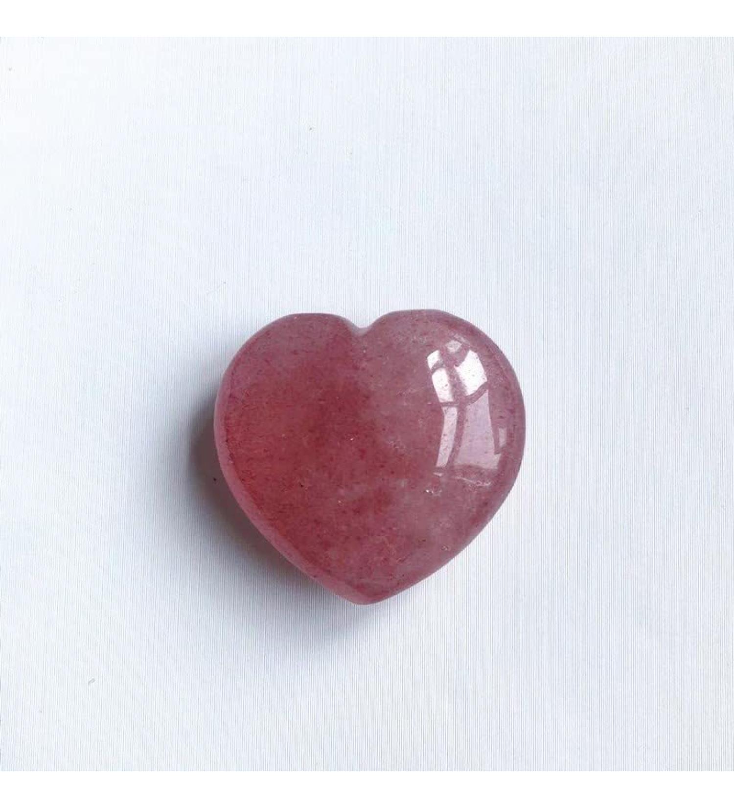 Home Decor Strawberry Crystal Heart Gemstones Natural Quartz Jewelry Stones Decoration Gifts Natural Crystal (Color : Strawberr Primary Stones and Minerals (Color : Strawberry Crystal Size : 2pcs 2pcs Strawberry Crystal - Buy Online on GoSupps.com