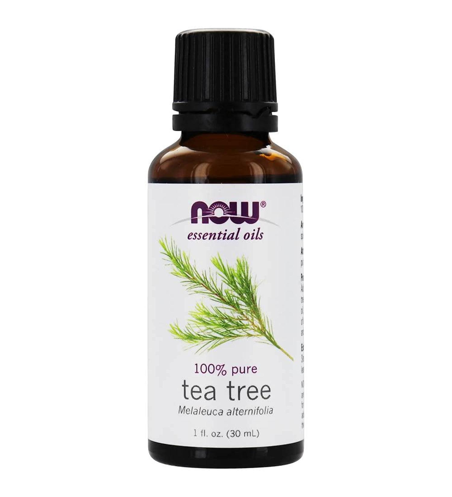 NOW Foods - 100% Pure Essential Oil Tea Tree - 1 fl. oz. - Buy Online on GoSupps.com
