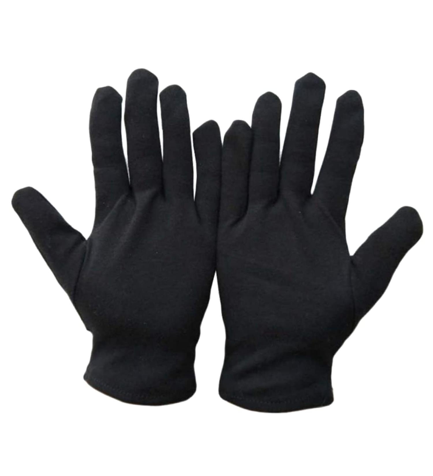 Ipetboom 12 Pairs Safety Warm Gloves Hospital Glove Examination Gloves Moisturizing Gloves Black Stretch Gloves Cotton Gloves Costume Honor Guard Gloves Moisture Wen Wan Work Coin - Buy Online on GoSupps.com