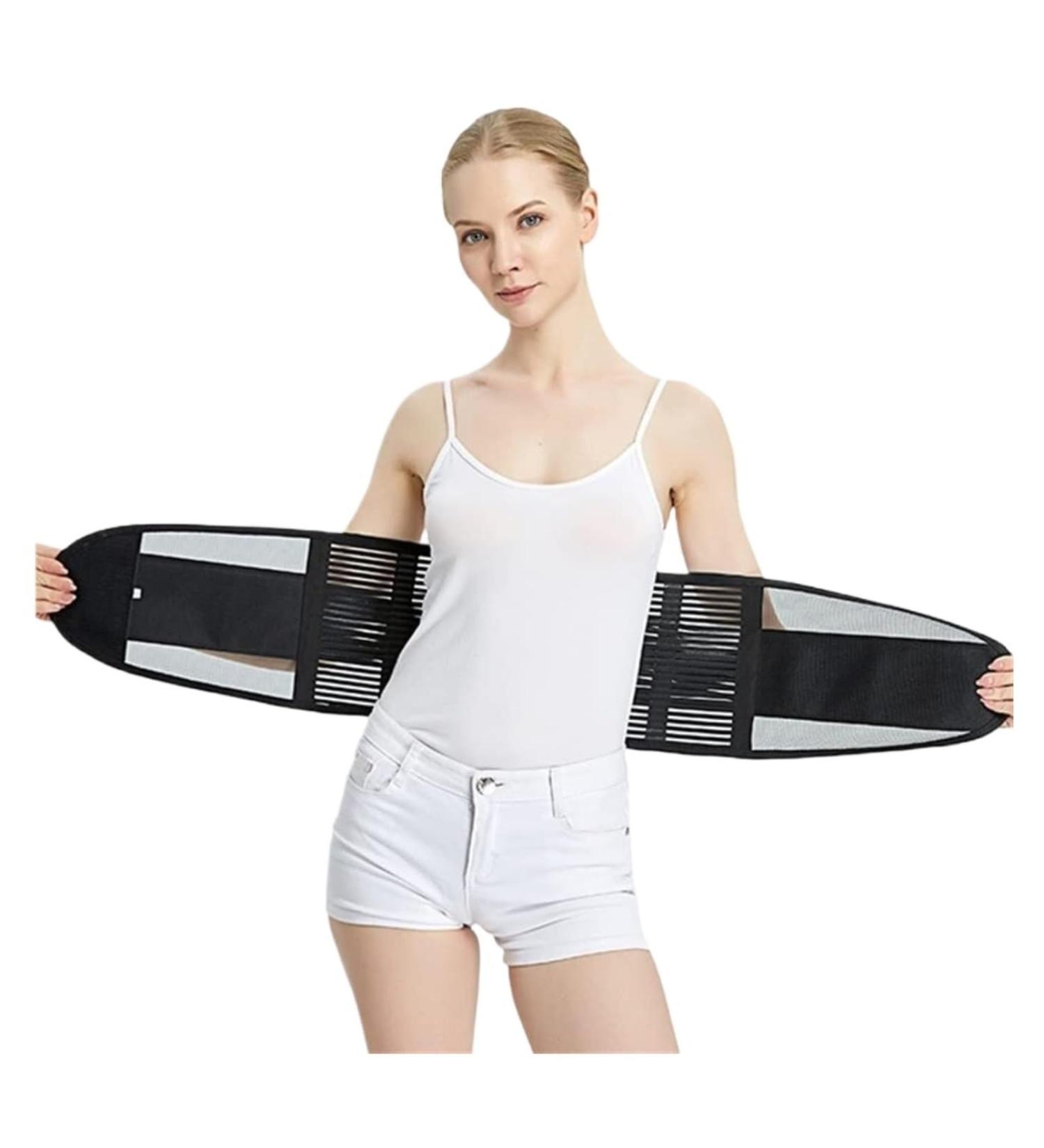 Back Brace Lumbar Support Lumbar Brace Support Lower Back Brace Waist Trainer Trimmer Belt For Pain Relief Waist Belt(X-Large) X-Large Black - Buy Online on GoSupps.com