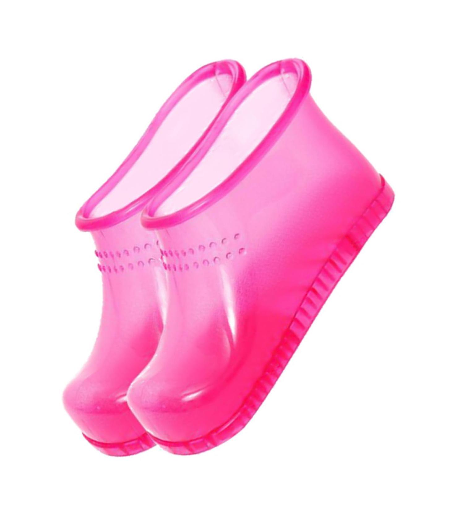 FOYTOKI 1 Pair Foot Bath Shoes Foot Spa Foot Container for Bathing Ankle Home Foot Bath Container Foot Soaking Tub Foot Soak Shoes Bath Tubs Foot Washing Shoes Take a Bath Pvc Bracket Man 26.3x11cm Rosy - Buy Online on GoSupps.com