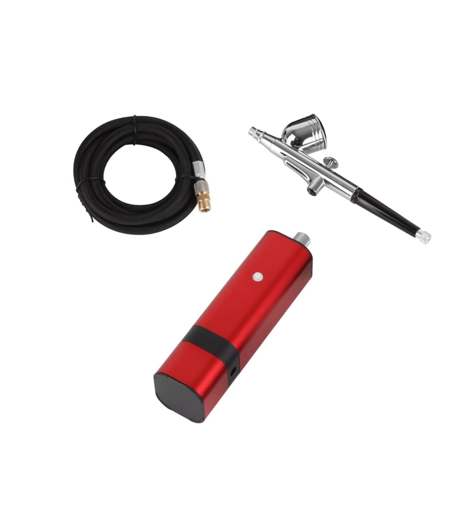 Universal Paint Spraye Airbrush Kit with Dual Action Gravity Type Spray Gun for Art Model Body Paint Artist Makeup Nail Tattoos Cake Tools Painting Varnishing Lacquering - Buy Online on GoSupps.com