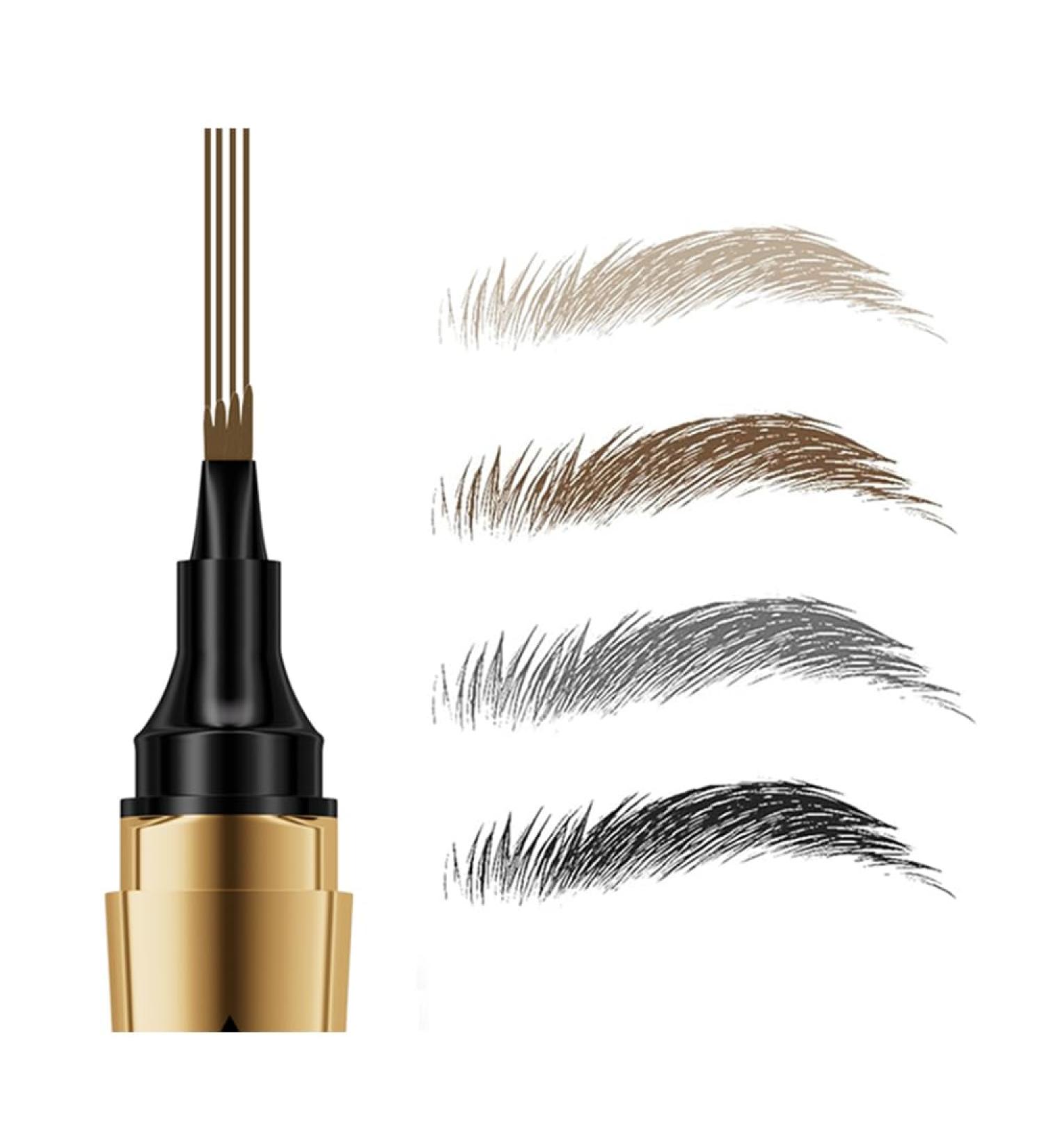 Jumbo Eyebrow Microblading Pen by Linble - Dual-ended Liquid Brow Marker for Hair-like Strokes in #02 Deep Brown - Shop Internationally - Buy Online on GoSupps.com