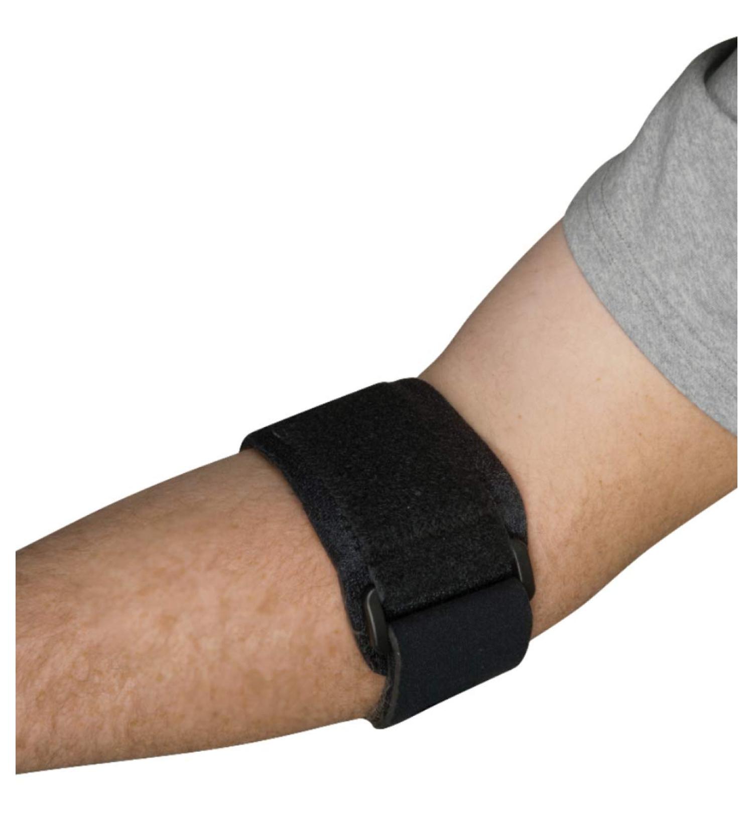 Blue Jay An Elite Healthcare Brand Universal Tennis | Elbow Brace for Tendonitis Bursitis | Elbow Strap with Pain Relief | Compression Pad Men Women (Black)