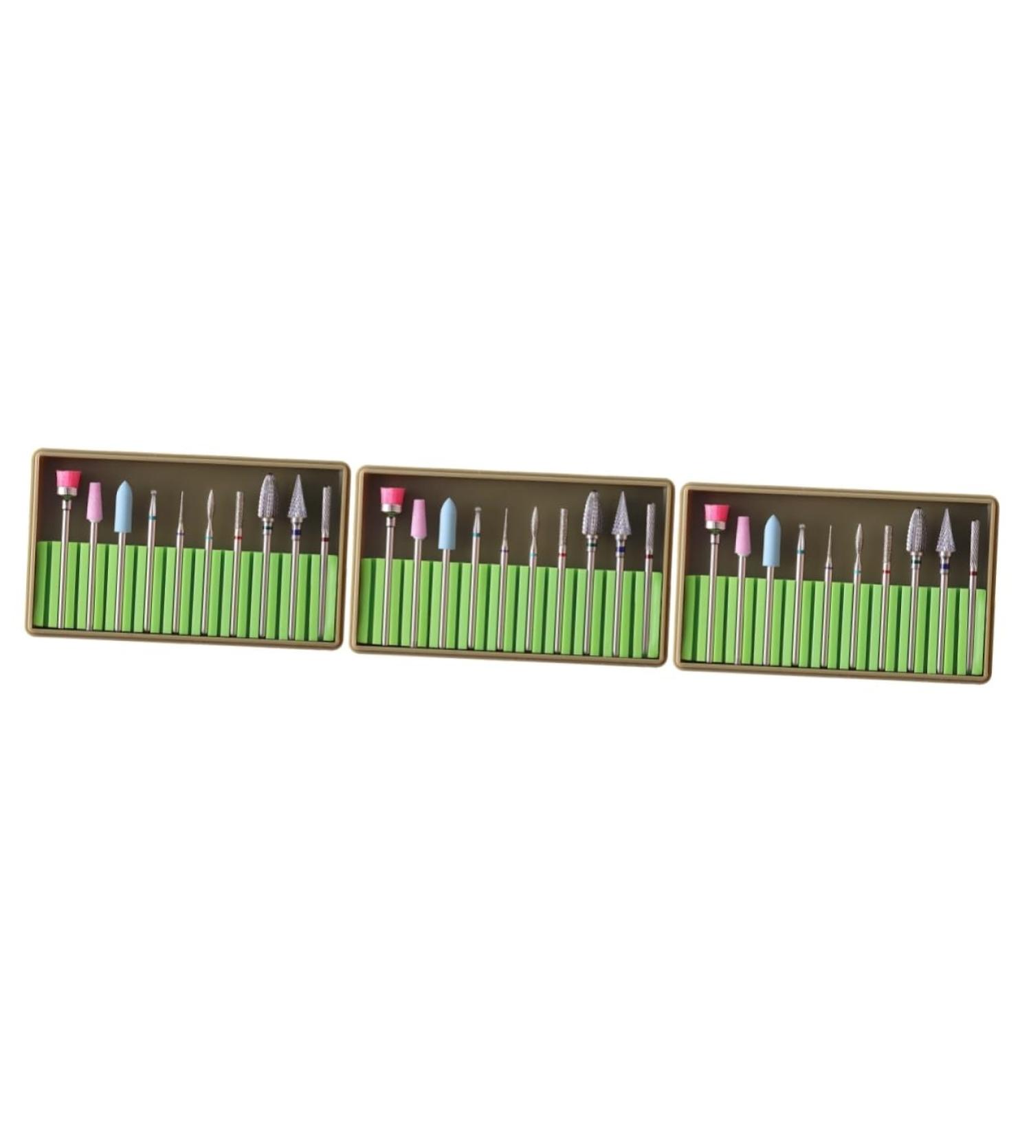minkissy 3 Sets Nails Kits Nail Grinding Polisher Nail Drill Bit Brush Gel Nails Bit Nail Drill Replacement Bits Manicure Sand Tool Ceramic Nail File Nail Bit Nail Drill Tool Gravel Diamond - Buy Online on GoSupps.com