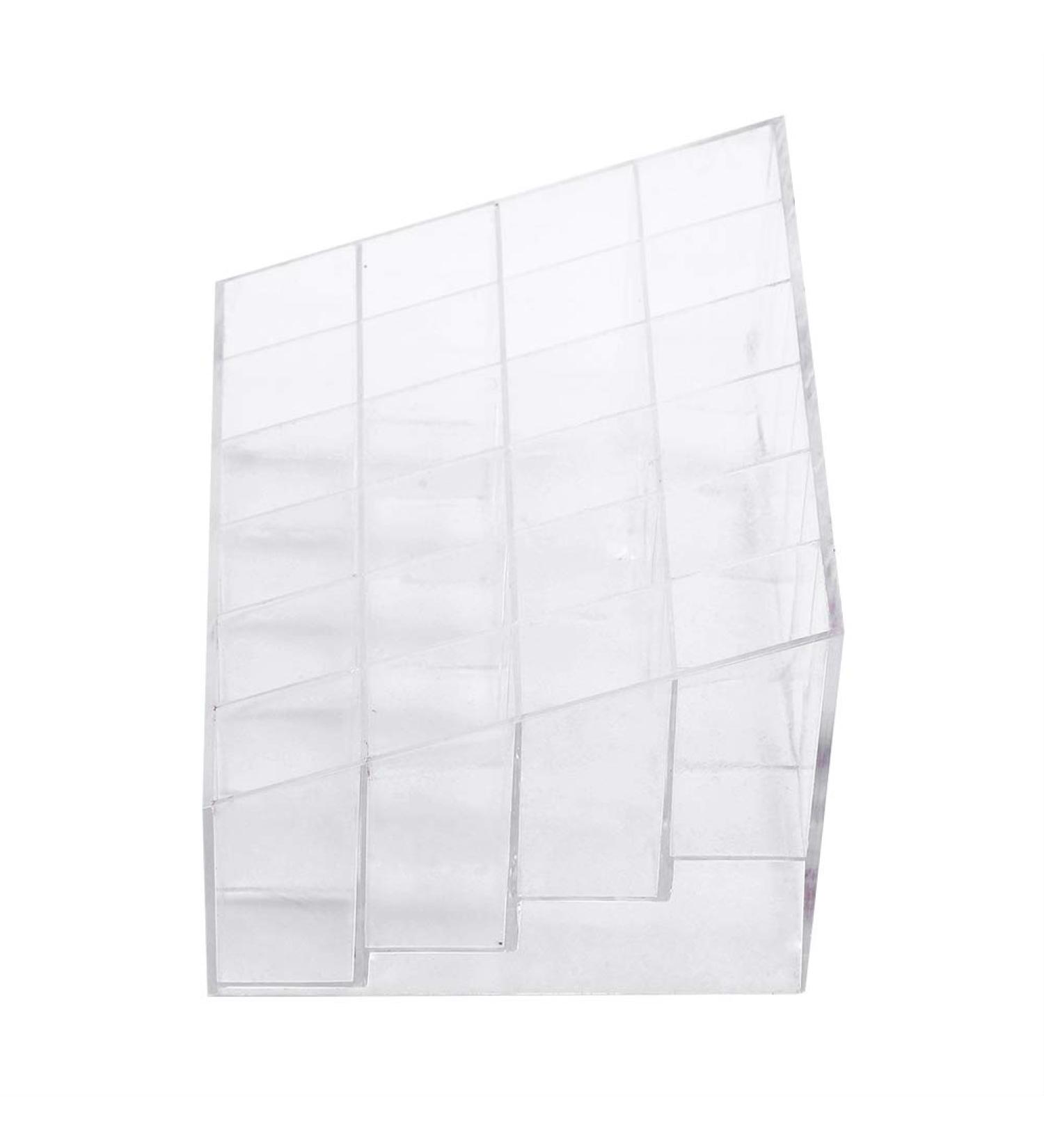 Shop Tyenaza Lipstick Holder & Makeup Organizer - Acrylic Storage Box for Lip Gloss & Nail Polish - Buy Online on GoSupps.com