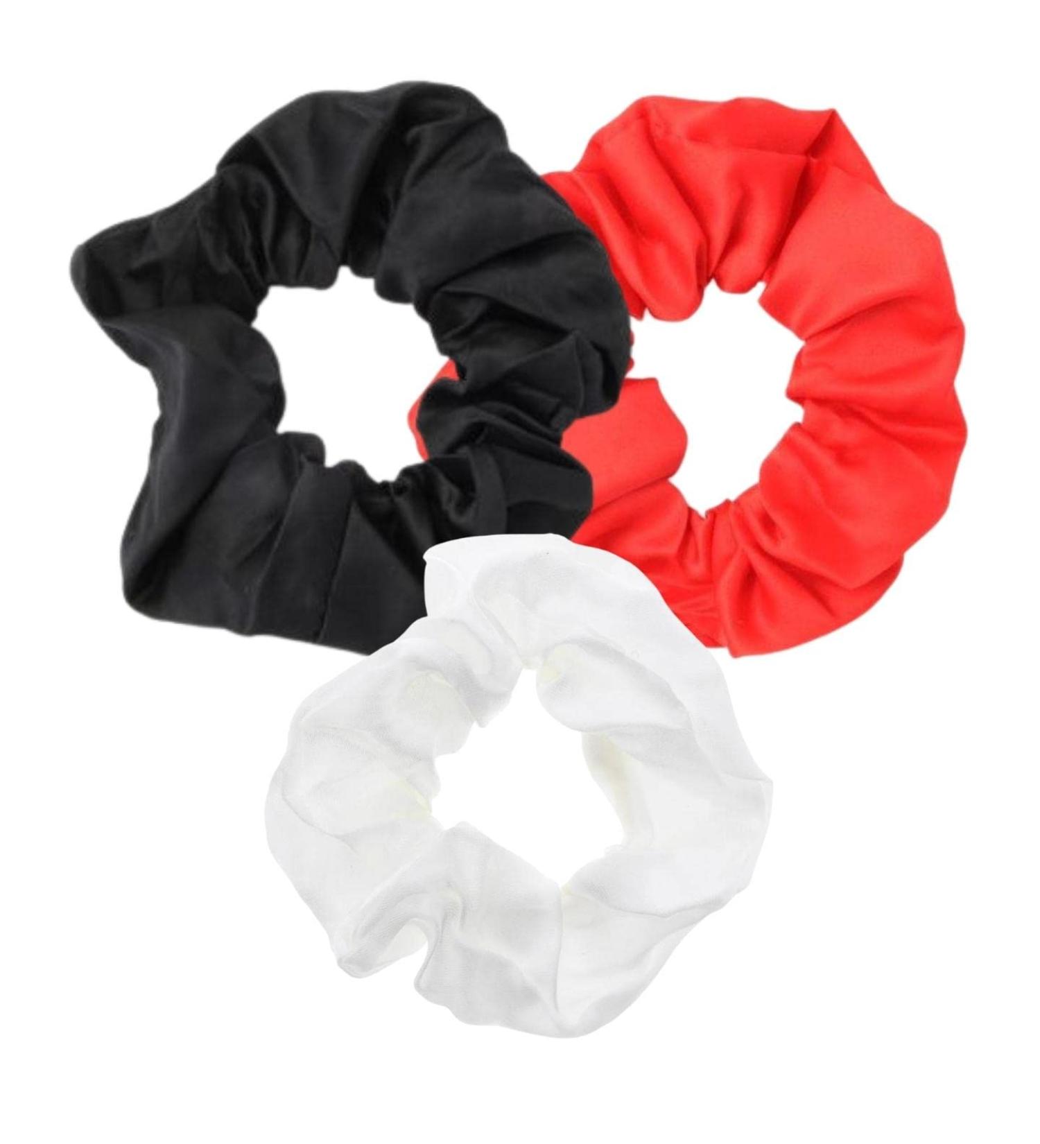 Topkids Accessories 3pc Satin Hair Scrunchies for Women & Girls Hair Accessories for Women Hair Bobbles Hair Ties Hair Elastics Ponytail Holders Hair Styling Accessories (Spectator) - Buy Online on GoSupps.com