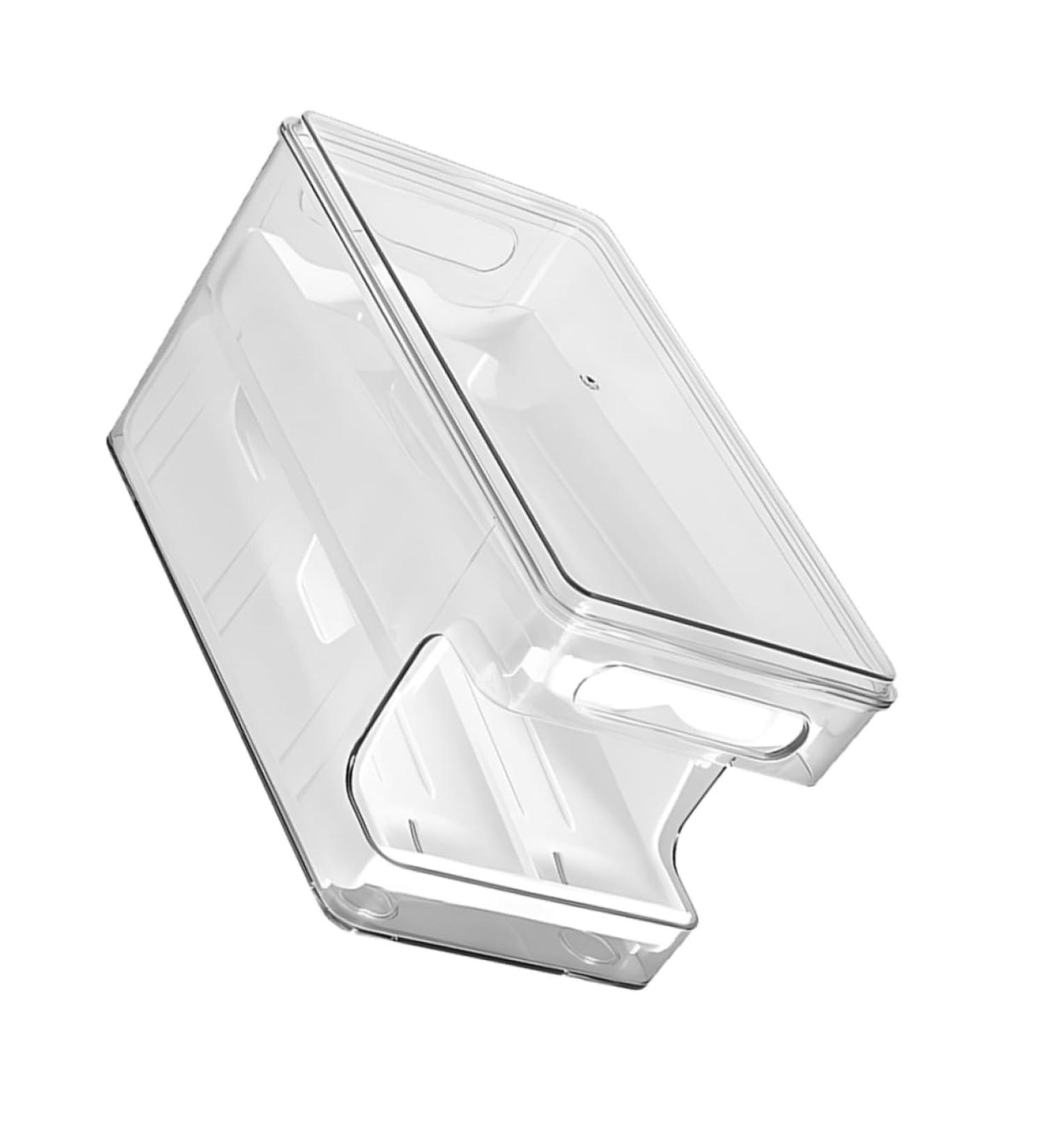 ORFOFE Box Egg Storage Box Eggs Plastic Bins with Tray Egg Tray for Refrigerator Egg Rack Double Layer - Buy Online on GoSupps.com