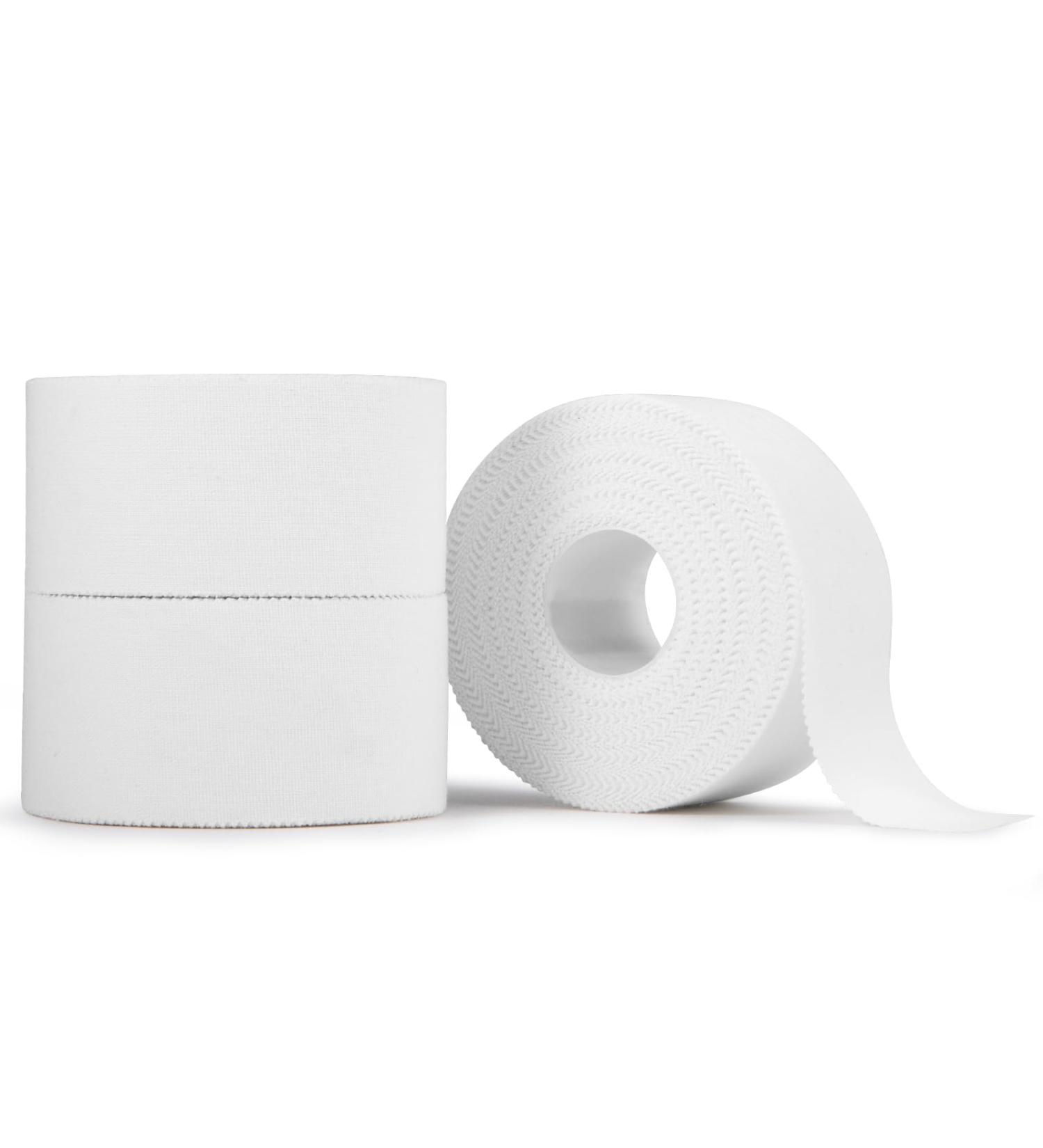 White Athletic Sports Tape 3 Pack - 1.5in x 45ft | Easy to Tear No Sticky Residue | Ideal for Climbing & Boxing - Buy Online on GoSupps.com