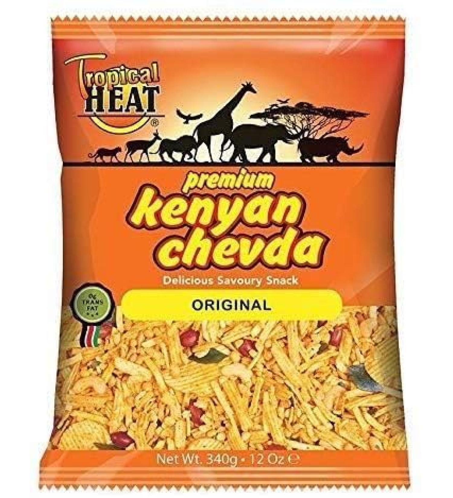 Chaleur tropicale Kenyan Chevda - Original - 340 g - Lot de 4