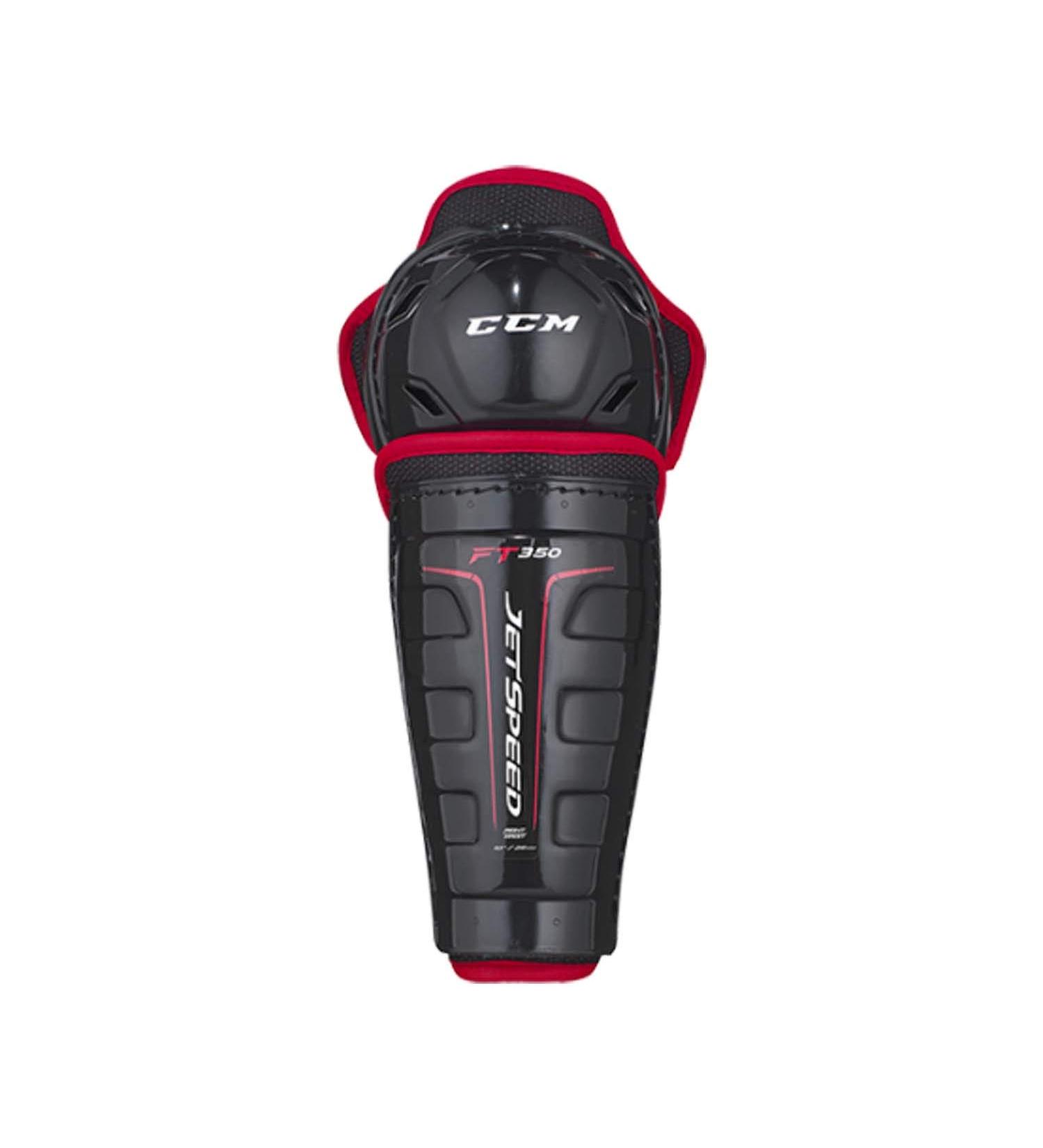 CCM Jetspeed 350 Leg Guards Youth 8 inch