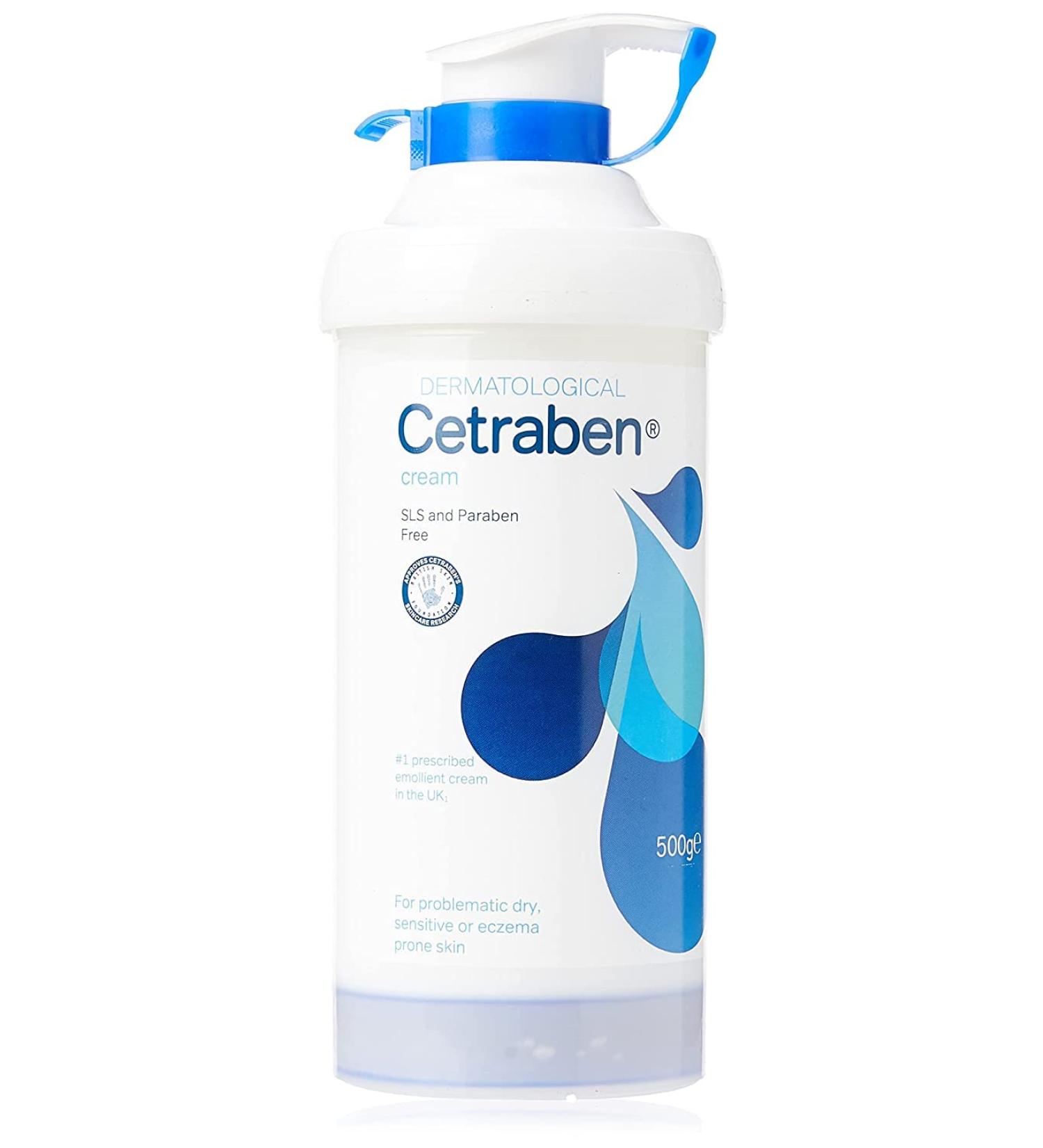 Cetraben Emollient Cream 500g - Hydrating Moisturizer for Dry Skin - 16.06 Fl Oz (Pack of 1) - Buy Online on GoSupps.com