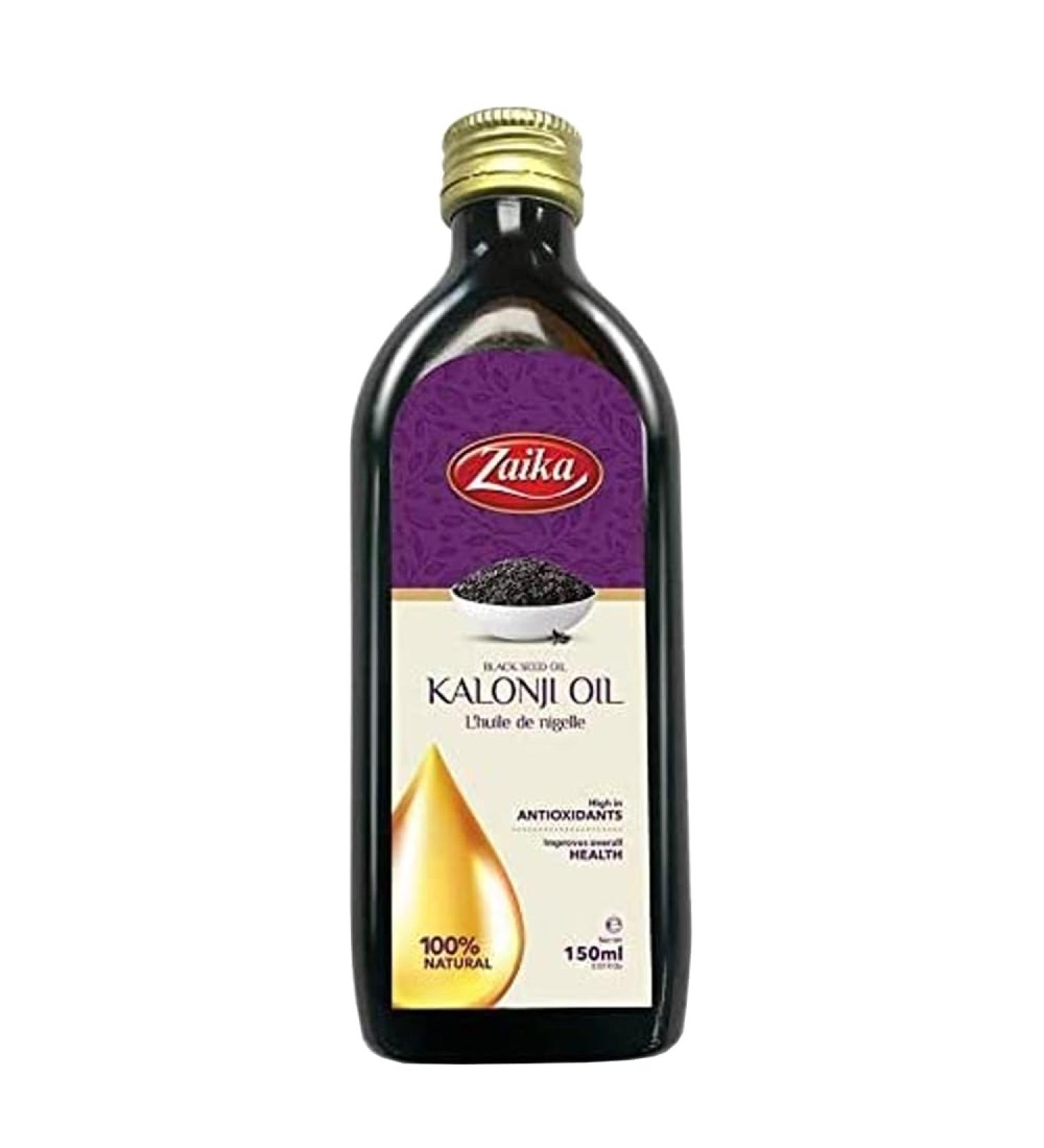 Zaika Black Seed Oil 150ml (0.33lb) Organic Kalonji Oil - Cold Pressed Black Cumin Seed Oil - Buy Online on GoSupps.com