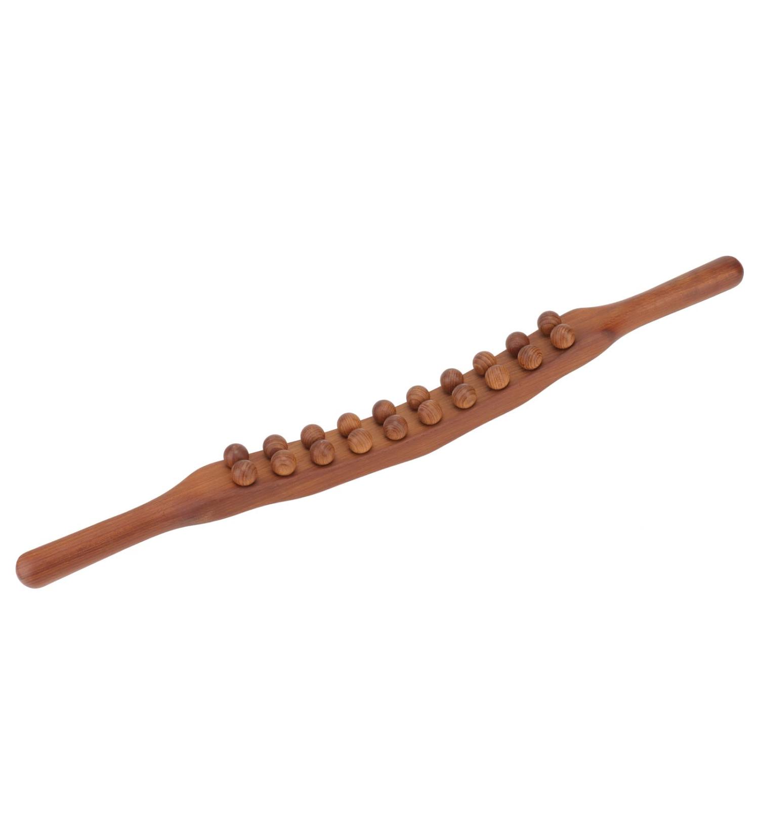 Wooden Massage Tools - Lymphatic Drainage & Fatigue Relief Handheld Massager Stick for Neck & Back | International Shipping - Buy Online on GoSupps.com