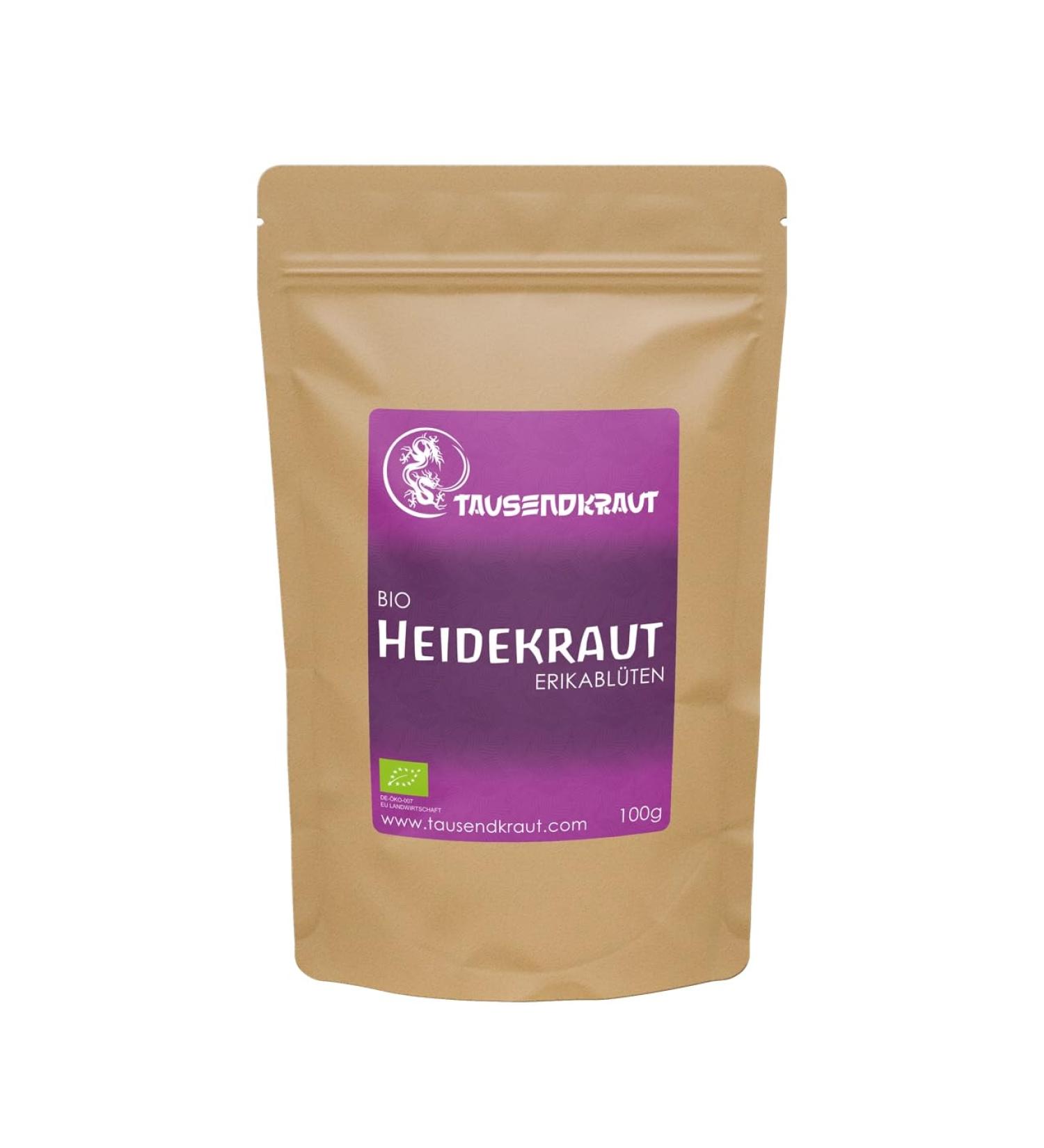  Tausendkraut Organic heather Erikab flower (100 g) from controlled organic farming in Poland top quality of yarrow - Buy Online on GoSupps.com