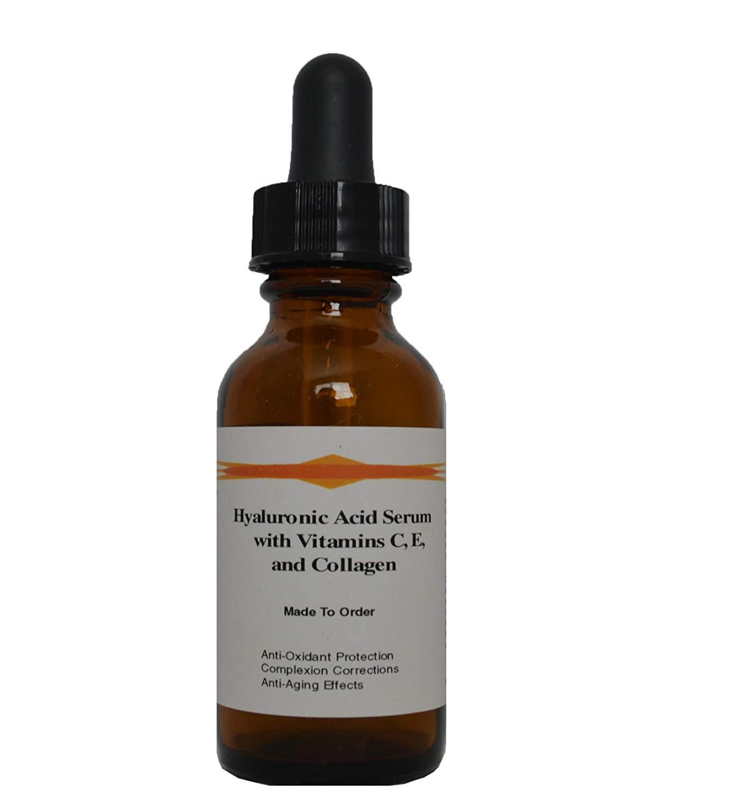 100% Pure Hyaluronic Acid Serum with Vitamin C Vitamin E Collagen Antioxidant Anti-Aging Serum