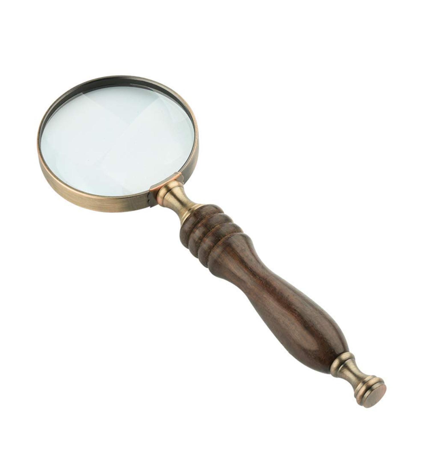 HD Magnifier Imported Oak Magnifier 10x Reading Mirror Handheld Magnifier 21x7.5CM Magnifier for Reading Made in China - Buy Online on GoSupps.com