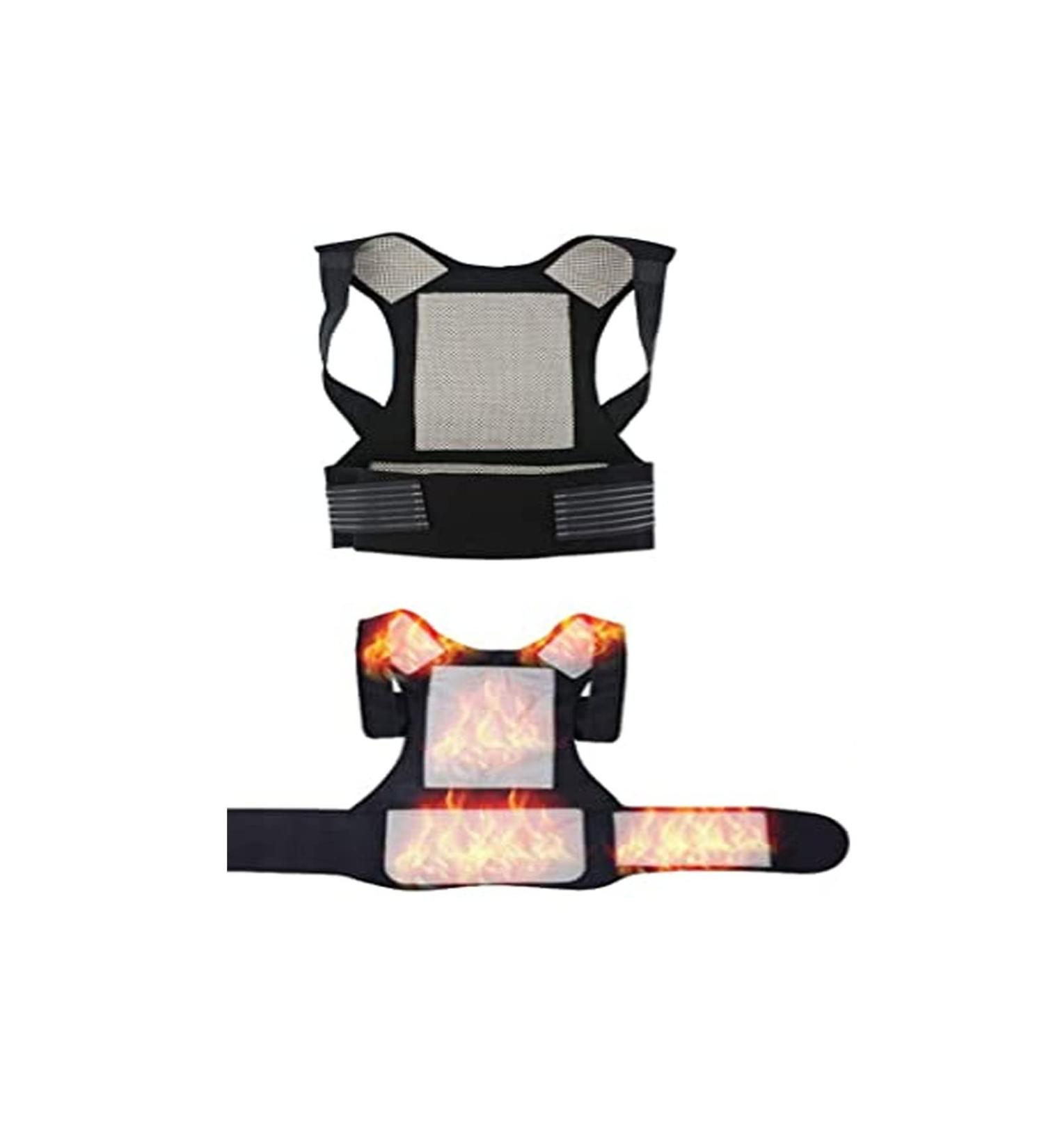 Buy Self-Heating Double Shoulder Support Wrap - Magnetic Therapy Infrared Brace for Neck & Shoulder Pain Relief (XL) - International Shipping Available - Buy Online on GoSupps.com