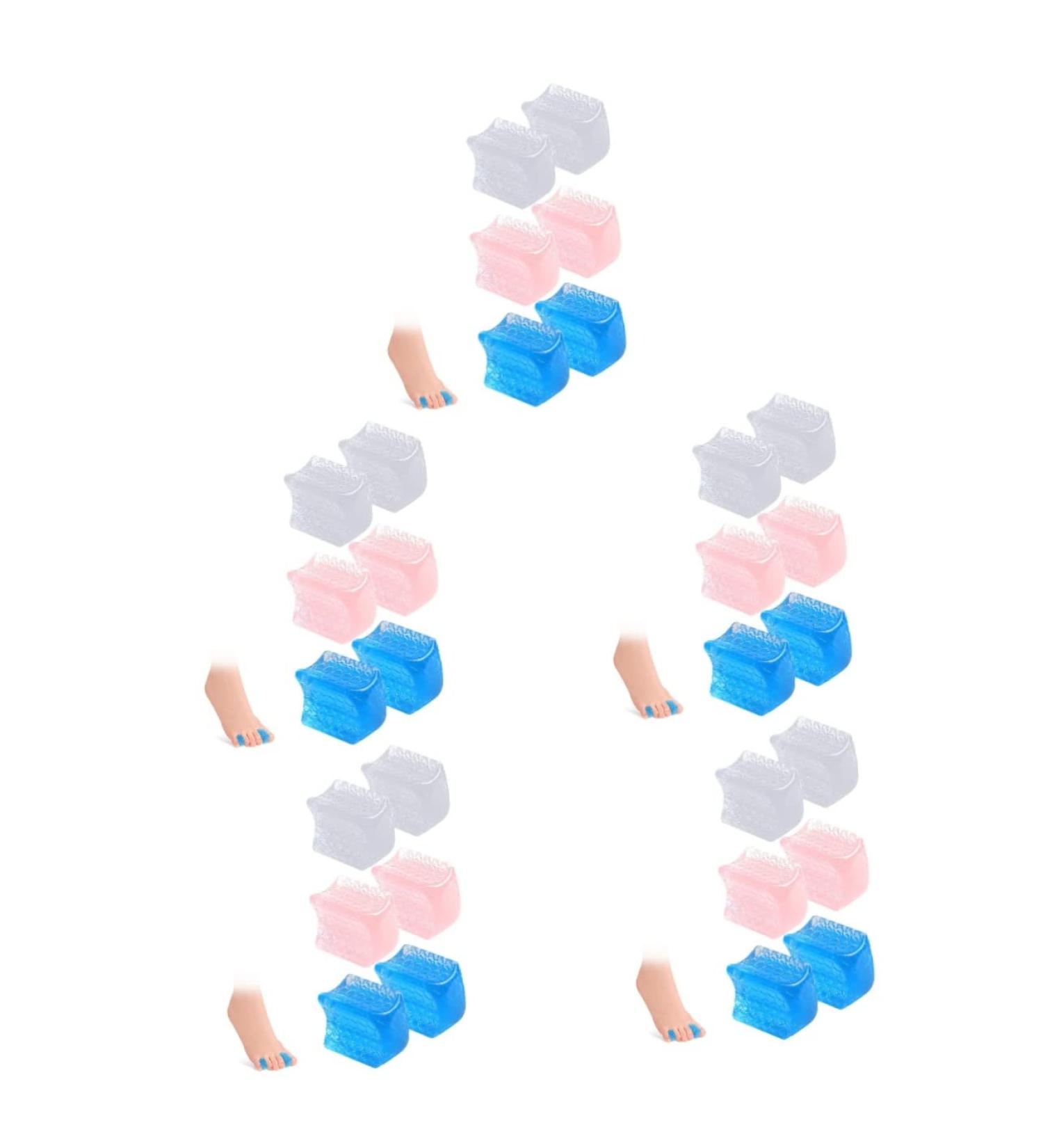 Pedicure Tools Set - 30 Pcs Eversion Separator, Thumb Splint, Nail Art Hammer, Bunion Wrap, Crooked Spacers for Feet Support - Nail Art Tools Kit 2.8x2.2cmx5pcs - Buy Online on GoSupps.com