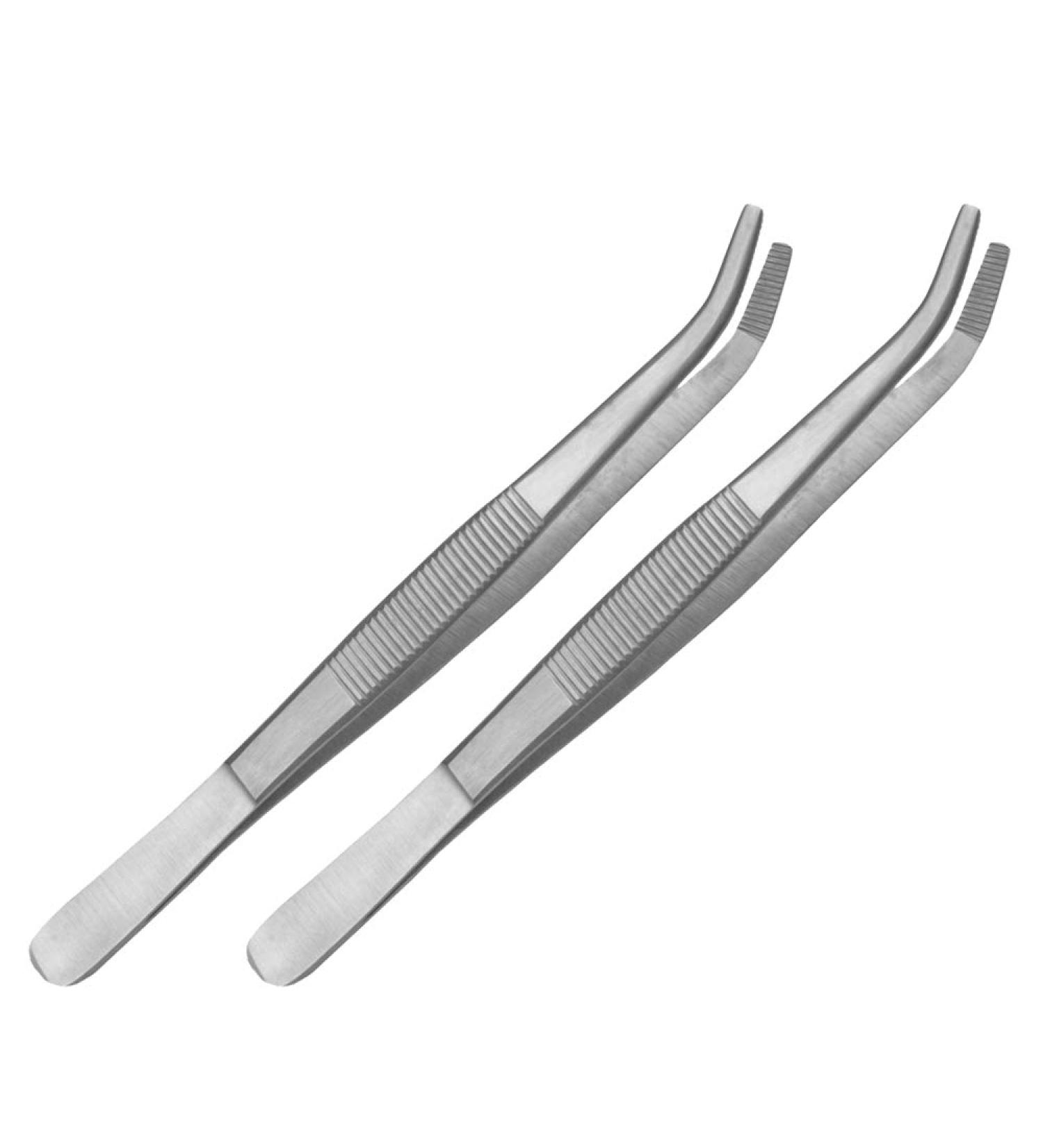 May Set: 14cm Stainless Steel Curved Terrarium Tweezers - Feeding Tongs for Reptiles & Plants - Buy Online on GoSupps.com