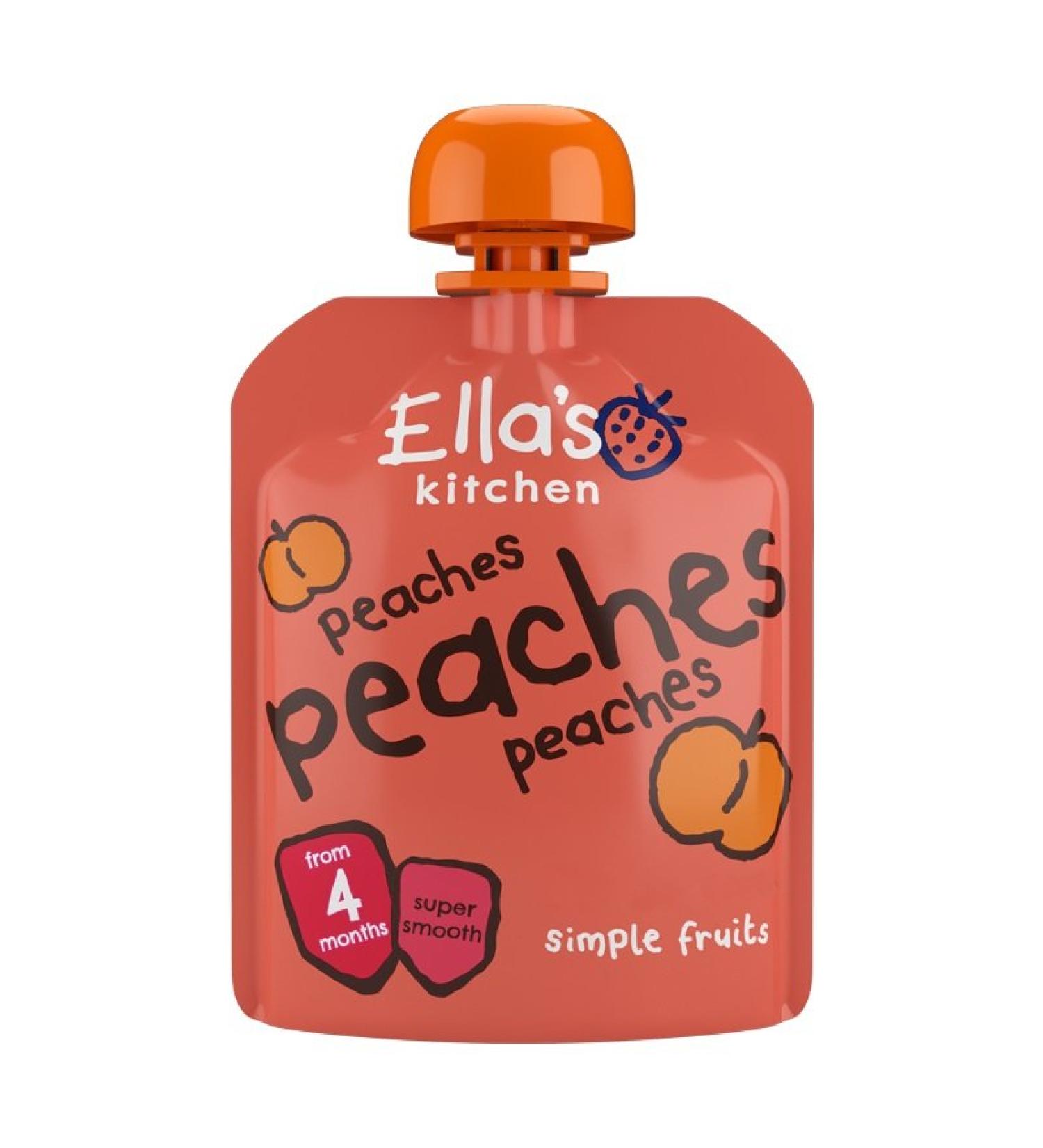 Ella's Kitchen Peaches Baby Food 70g - Organic Puree for Healthy Babies - Buy Online on GoSupps.com