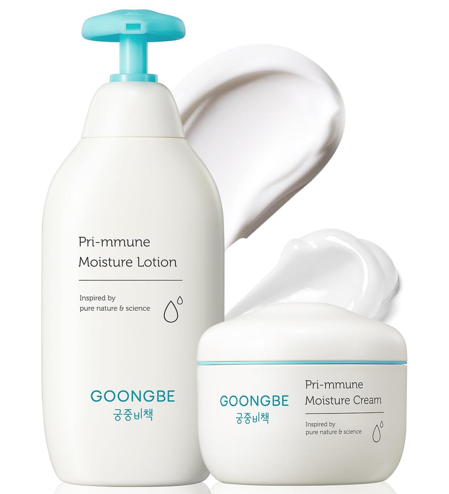 Pri-mmune Moisture Lotion & Cream - Hypoallergenic Korean Baby Moisturizer | Fast Absorbing & Naturally Derived 11.8oz + 6.1oz - Buy Online on GoSupps.com