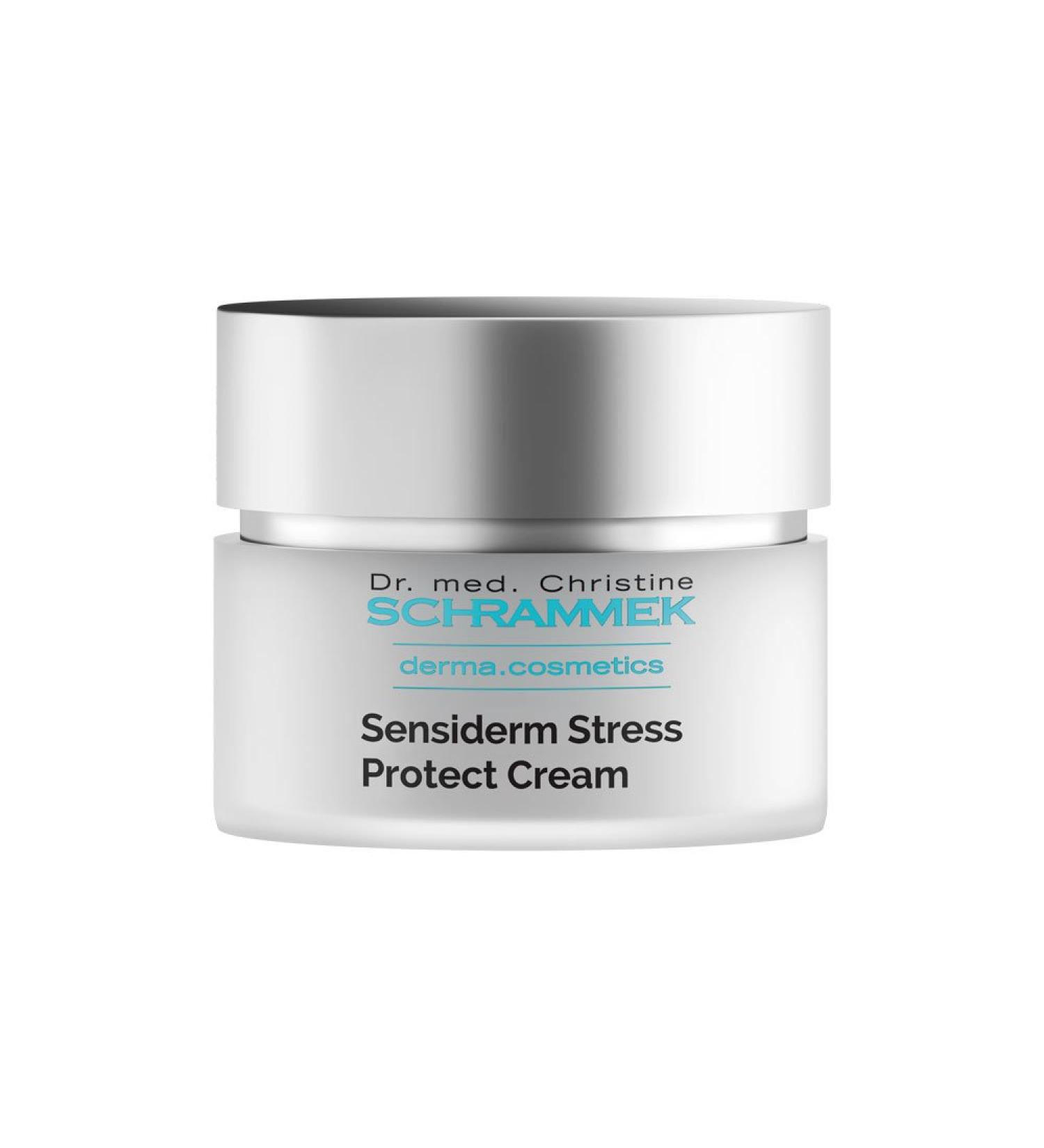 Sensiderm Stress Protect Cream (1.7 fl oz) - for Irritated & Dry Skin - Rich Day & Night Cream - with Panthenol & Aloe Vera - Day Cream - Face Moisturizer - Dr. Schrammek