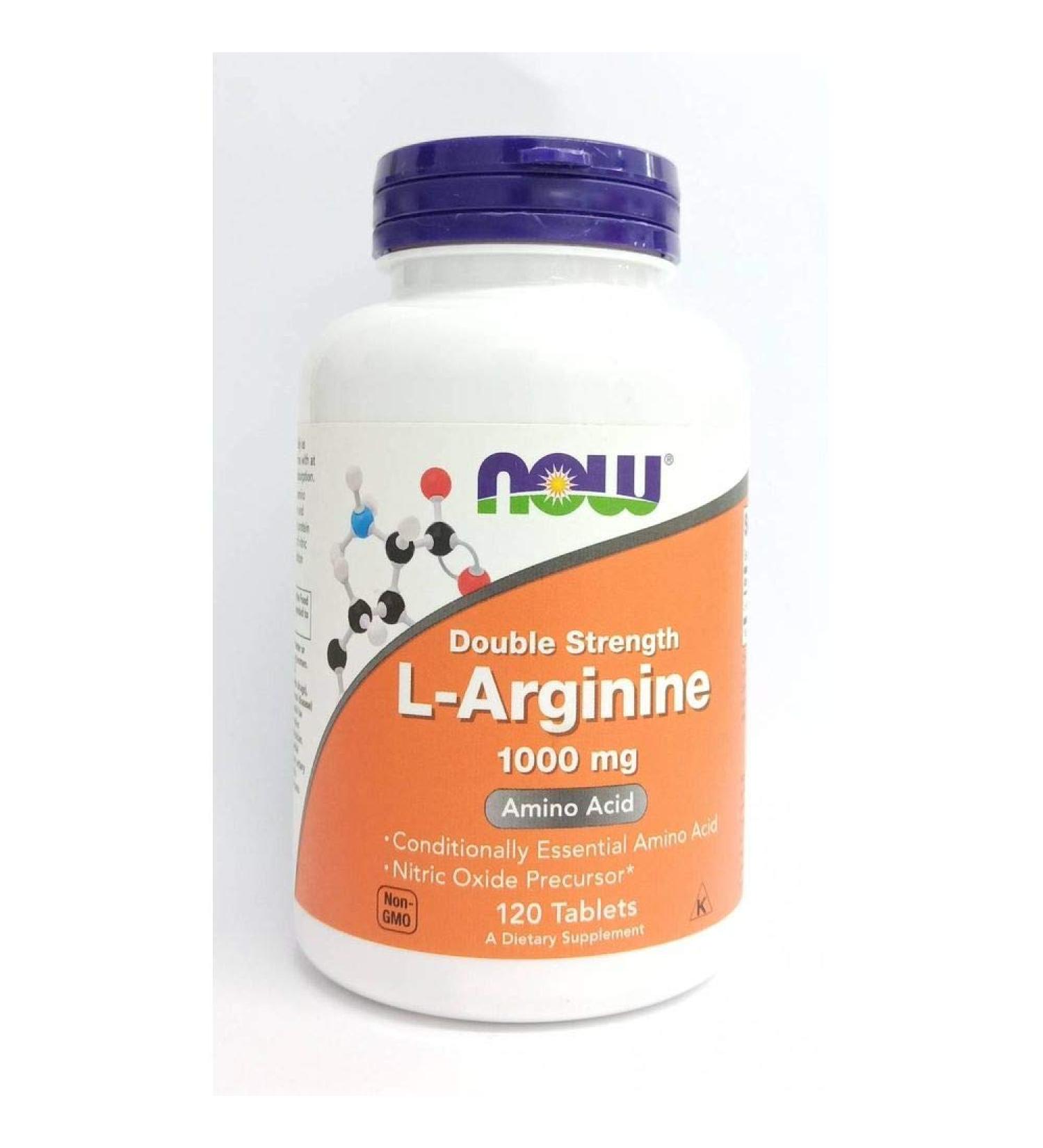 Now Foods L-Arginine 1000 mg - 120 Tabs 6 Pack - Buy Online on GoSupps.com