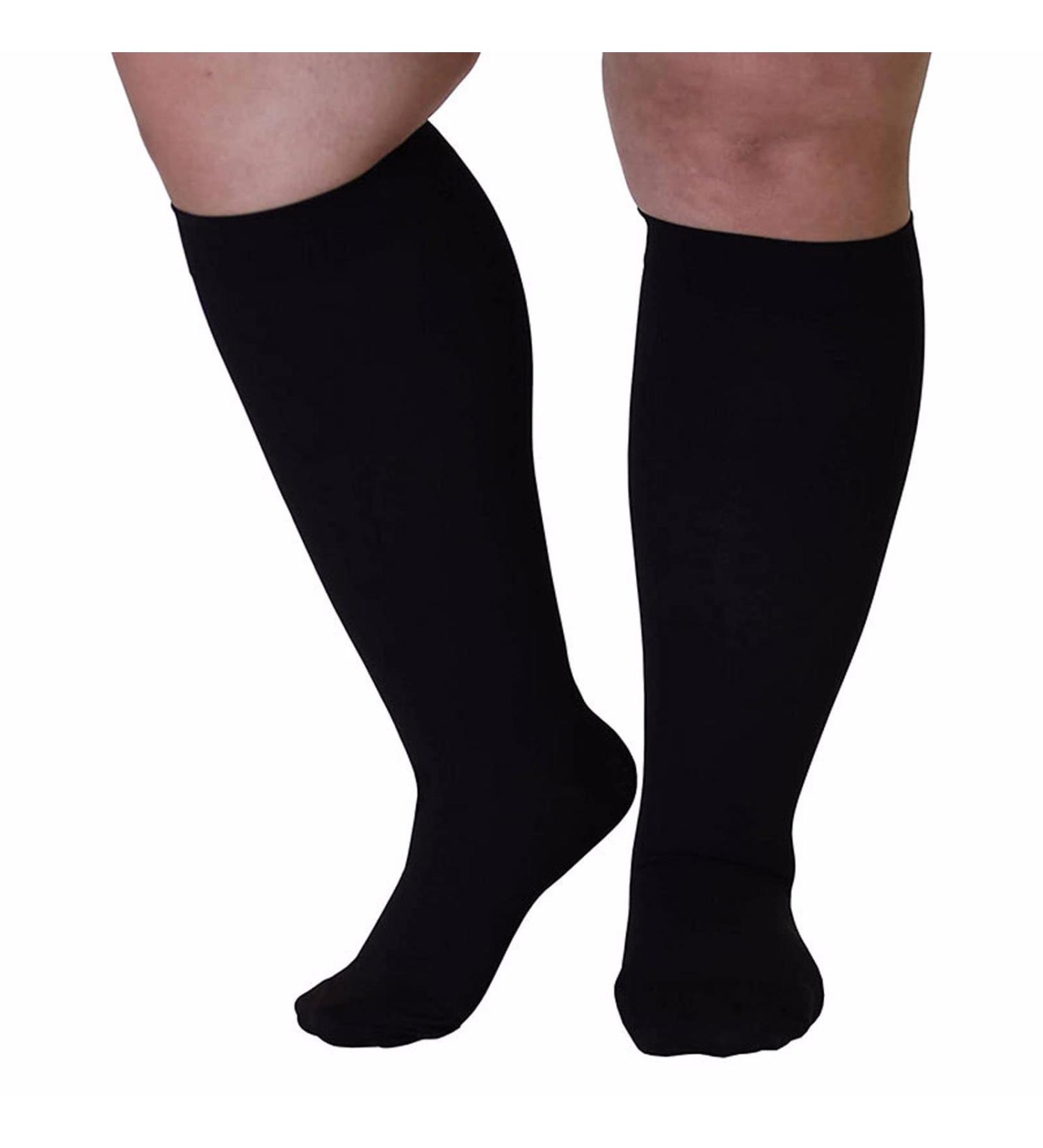 WSYKC Unisex Compression Stockings 20-30 mmHg - Black Closed Toe Support Socks (Size XXXXXXL) - Buy Online on GoSupps.com