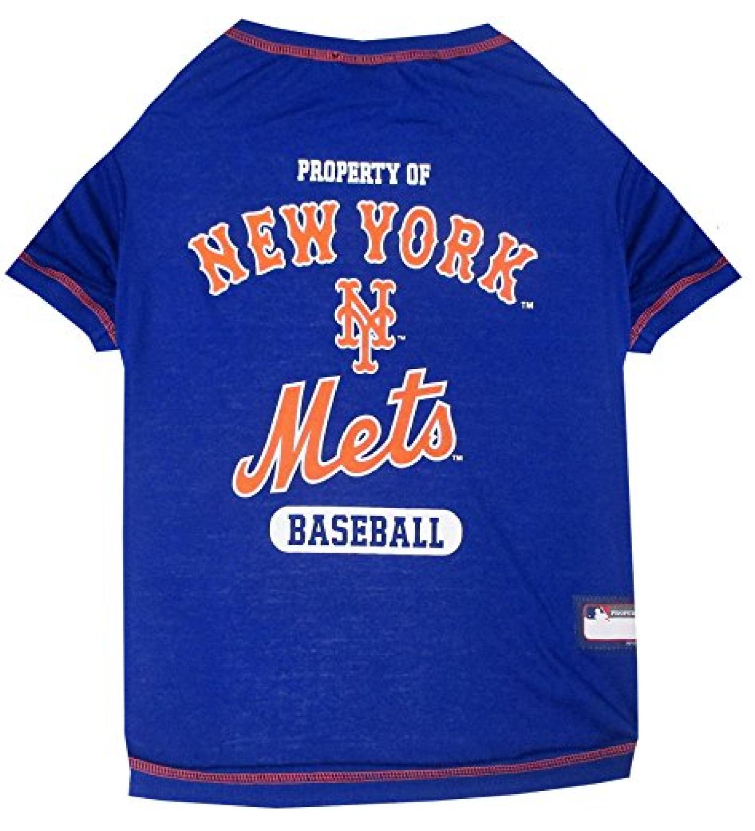 Pets First Houstan Astros Pet Apparel MLB Dog T-Shirt New York Mets Medium New York Mets