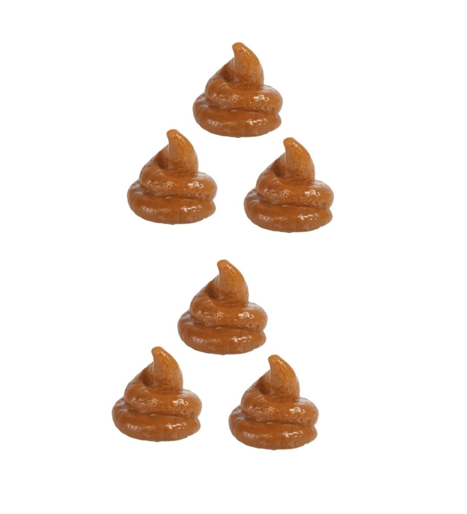 NOLITOY 6 pcs Simulation Poop Fake Dog Toy Novelty Mischief Poop Fake Poop Imitation Poop Prop Fake Human Poop Mini Prank Poop Toy Child Rubber Turn Signal Stress Khakix2pcs 7.5x6.5cmx2pcs - Buy Online on GoSupps.com