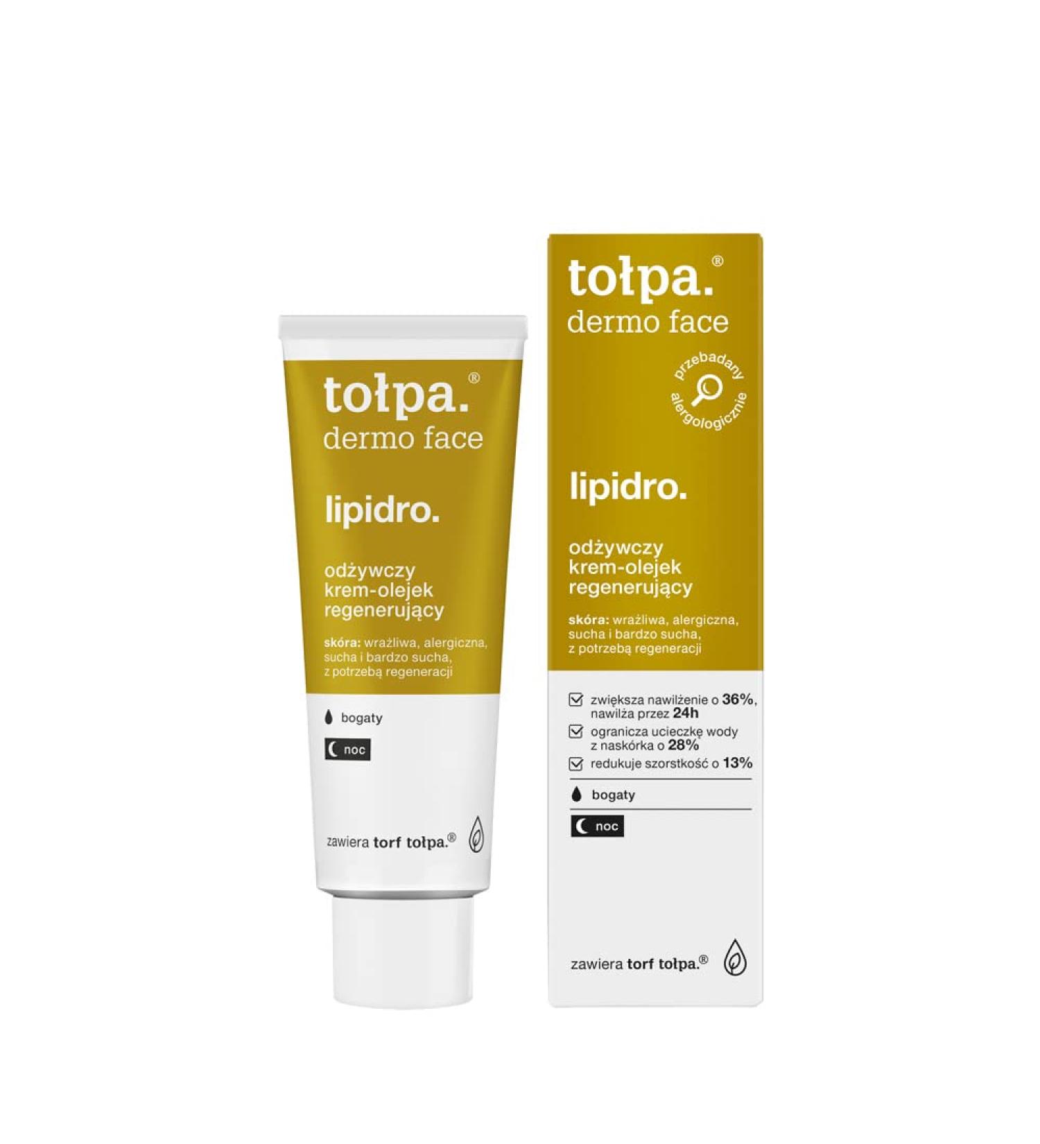 to pa TOLPA Dermo Face Lipidro Rich Regenerating Nourishing Night Cream 40 ml