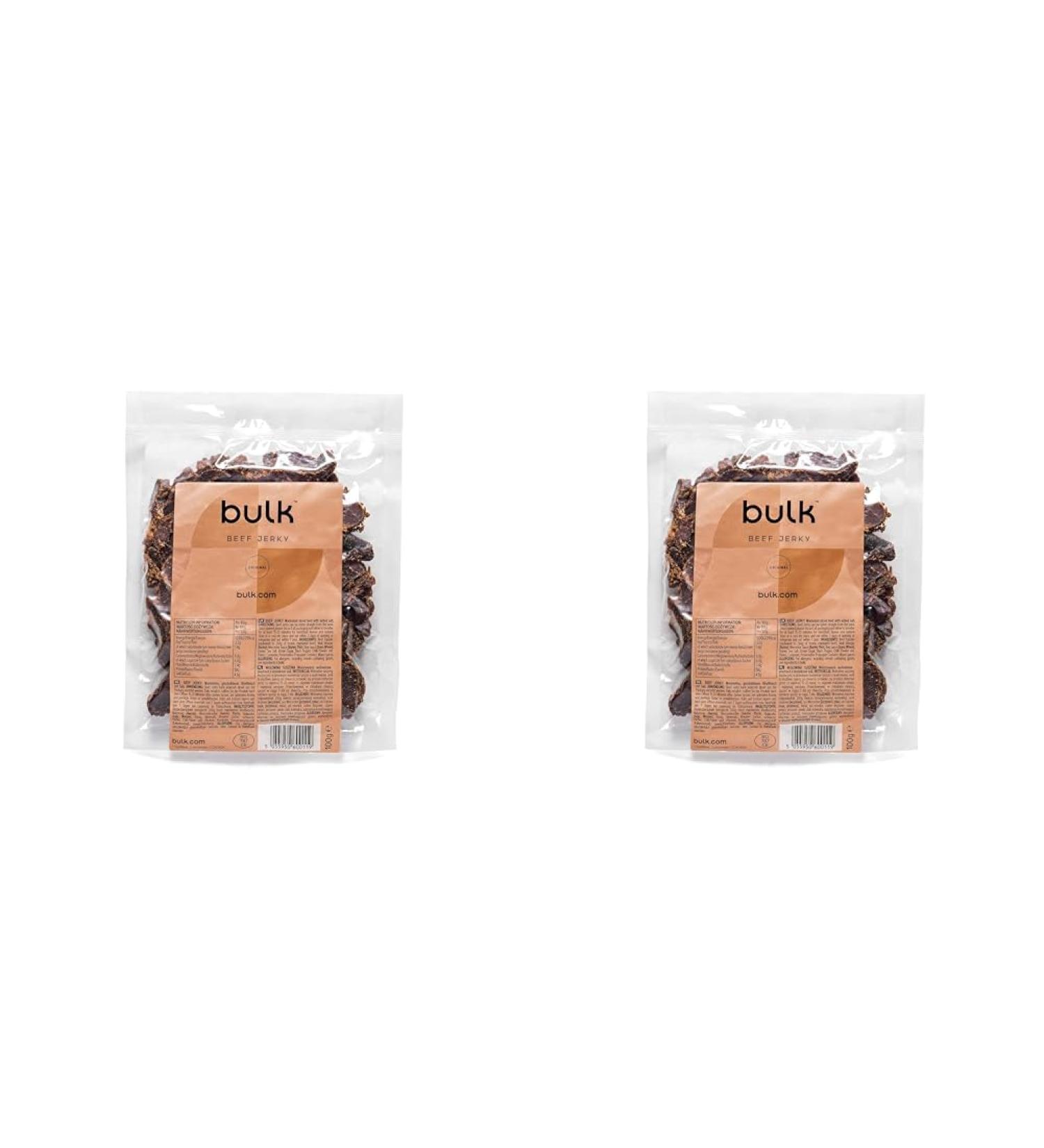 Bulk High Protein Beef Jerky Original 100 g Packaging May Vary (Pack of 2) Original 100 g (Pack of 2) - Buy Online on GoSupps.com