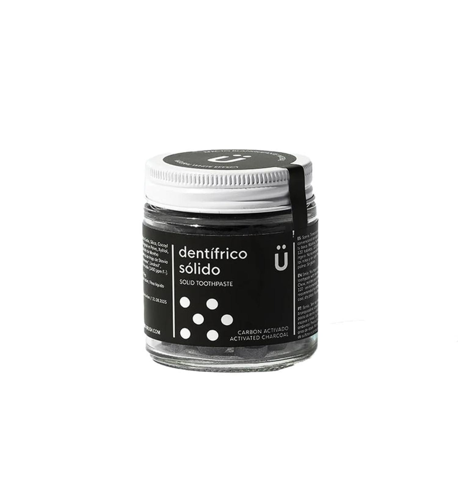 SOLID TOOTHPASTE activated charcoal with natural whitening effect Mint lemon 165 gr
