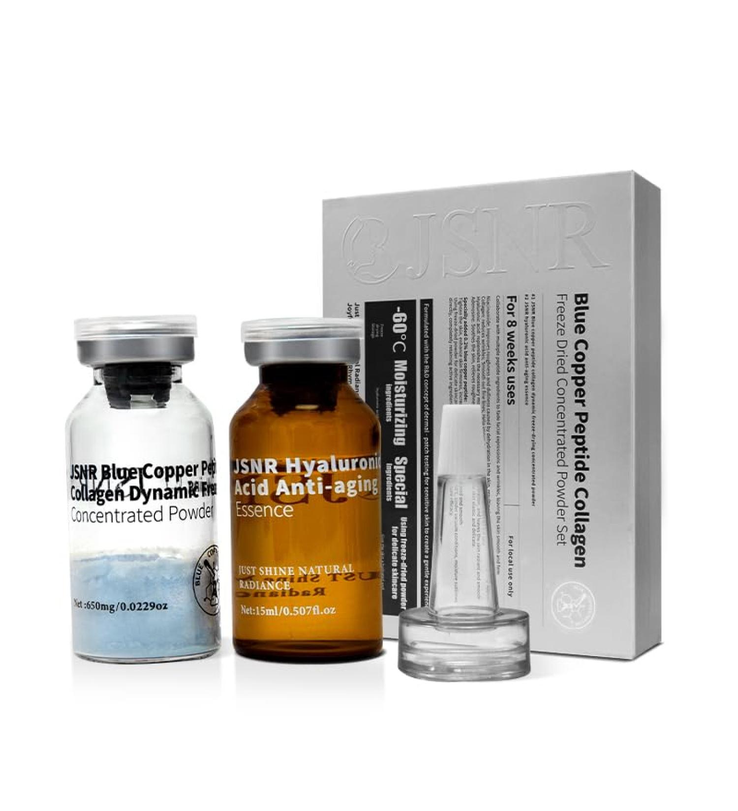 JSNR Freeze-Dried Blue Copper Peptide Lifting Kit (2-Week Starter Activation Set (1 Pair))