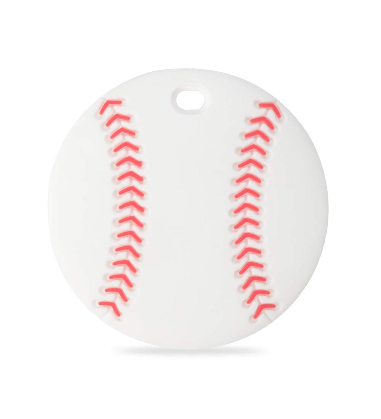 Baby Sport Teething Toy | BPA Free Silicone Teether for Pain Relief | Freezer Safe Teething Egg - Baseball Design - Buy Online on GoSupps.com