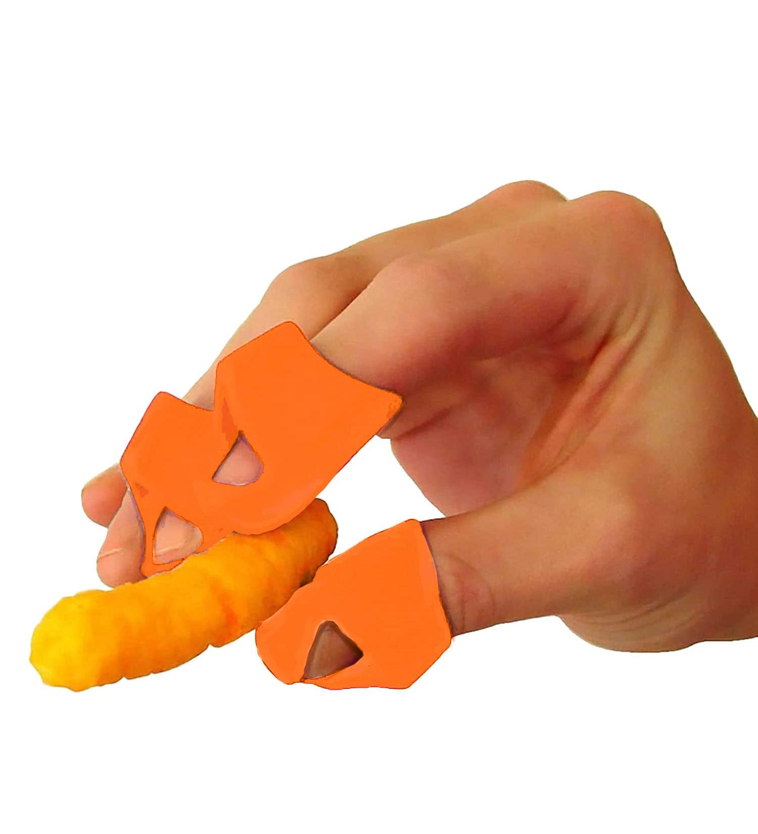 Non-Stick Chip Finger Protectors - Set of 3 Orange Finger Covers for Protection - Buy Online on GoSupps.com