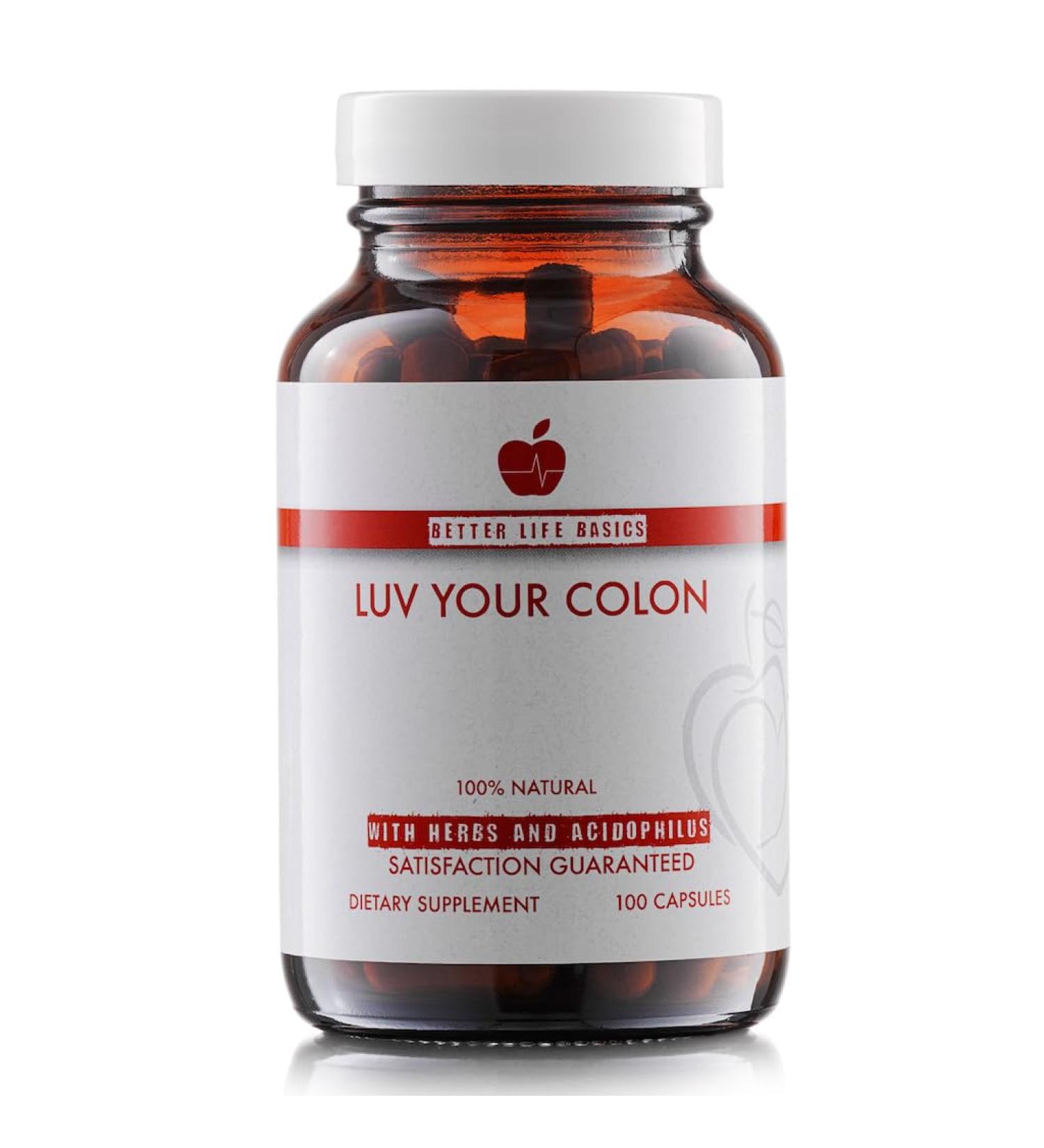 Luv Your Colon: Daily All-Natural Colon Cleanser & Probiotic - 100 Capsules - Buy Online on GoSupps.com