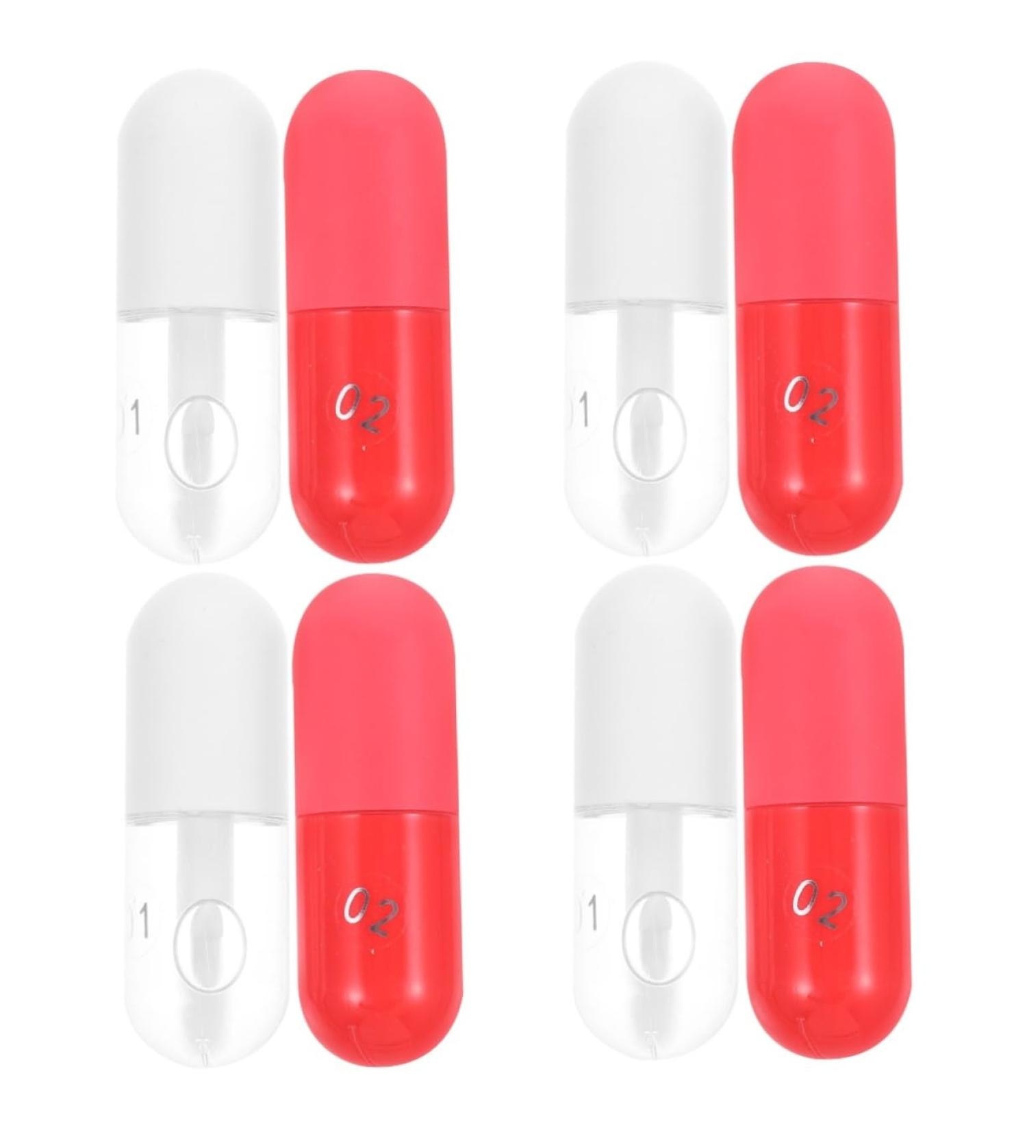 FRCOLOR 8 Pcs Lip Oil & Plumper Set | Clear Lip Gloss Nourishing Lip Balm & Tint | Natural Plant Essence Lip Care - Buy Online on GoSupps.com