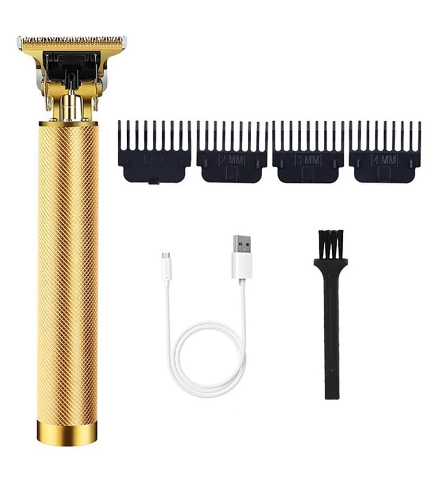 Professional Hair Clippers for Men - T9 Rechargeable Adjustable Cordless Trimmer - Gold Barber Haircut Tool - Buy Online on GoSupps.com