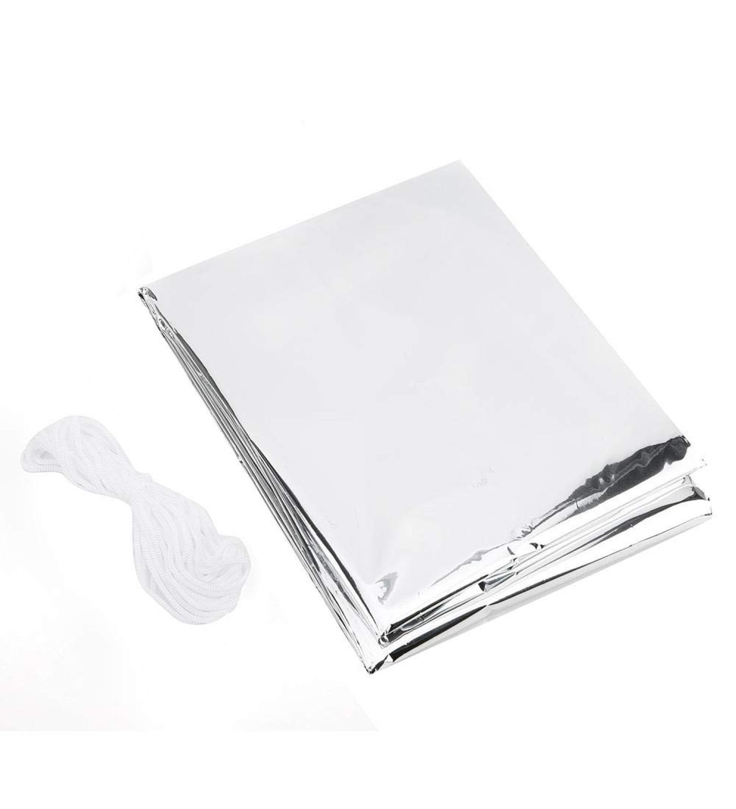 Emergency Survival Sleeping Bag - Cold Weather Thermal Reflective Envelope Tent Insulation - Silver - Buy Online on GoSupps.com