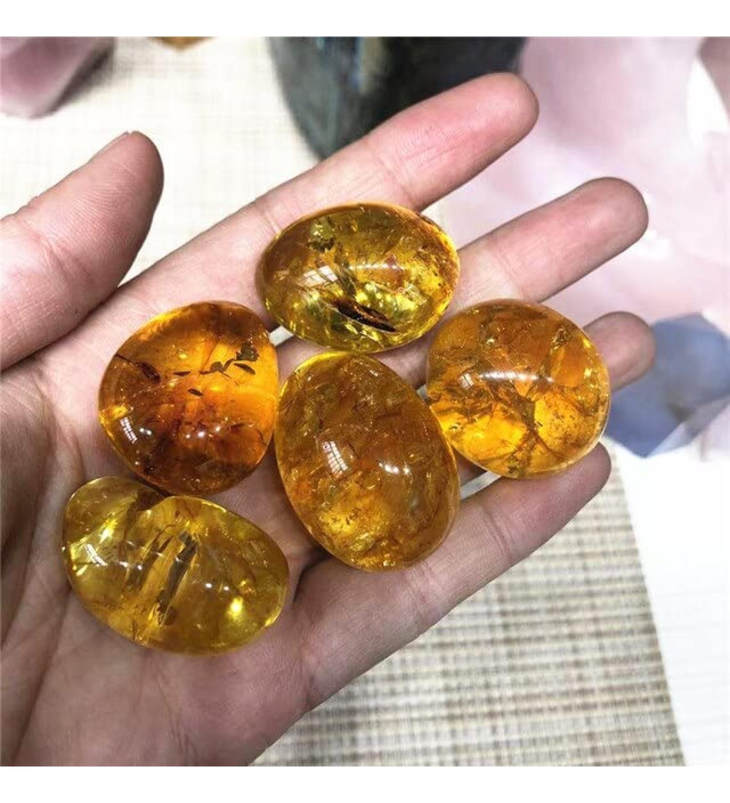 Raw Stones Minerals Specimens Bulk Orange Crack Citrine Tumbled Stones Crystals Reiki Gemstones for Home Aquarium Decor - (Color: 100g Size: 20-30mm) Obelisk - Buy Online on GoSupps.com