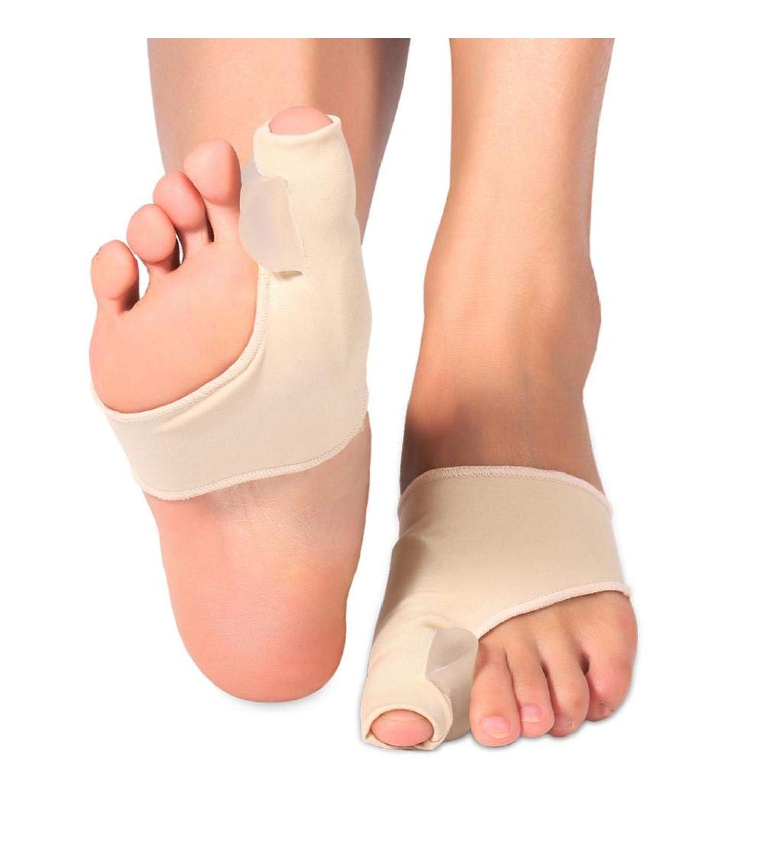Bunion Corrector 1 Pair | Hallux Valgus Toe Straightener & Pain Relief | Gel Spandex Pads | Big Toe Separator & Toe Spreaders - Buy Online on GoSupps.com