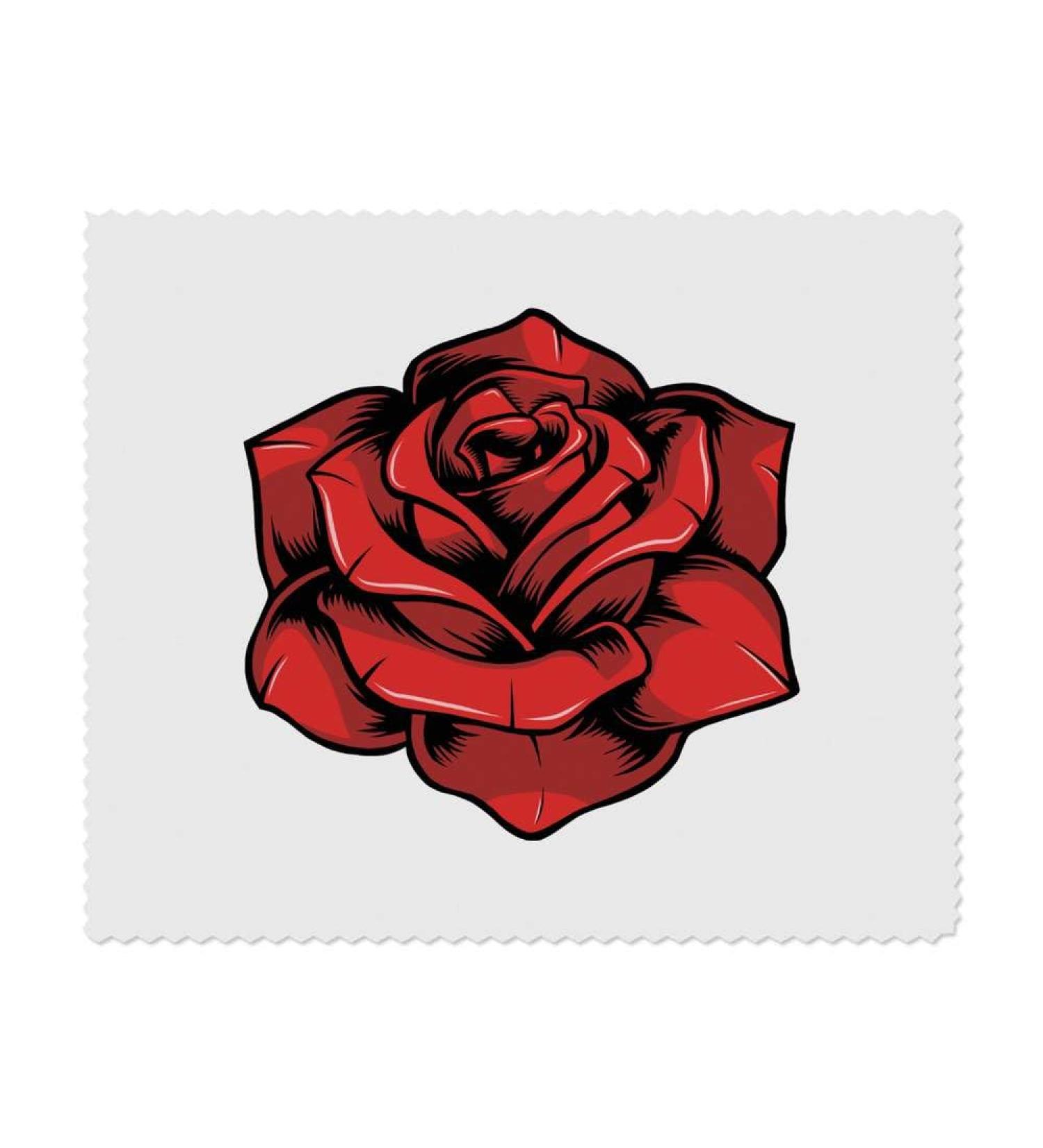 Red Rose Flower Microfiber Lens Cleaning Cloths - Premium Quality Perfect for Glasses & Screens - LC00024963 - Buy Online on GoSupps.com