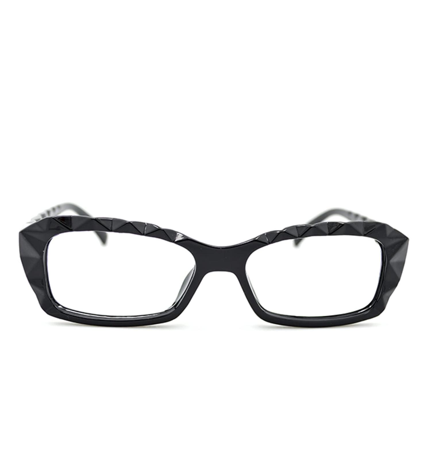 Shop Gharaz Modern Reading Glasses for Women - Stylish Black 0.75+ Rectangle Reflective Presbyopia Glasses - Buy Online on GoSupps.com