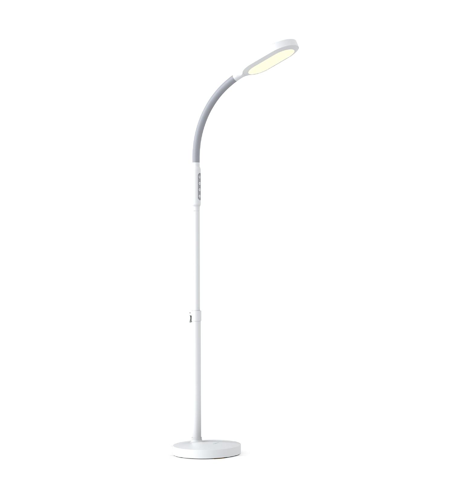 Verilux HappyLight Duo - 2-in-1 Light Therapy Floor Lamp | Full Spectrum LED 10000 LUX | Adjustable Brightness & Color | Flexible Gooseneck - Buy Online on GoSupps.com
